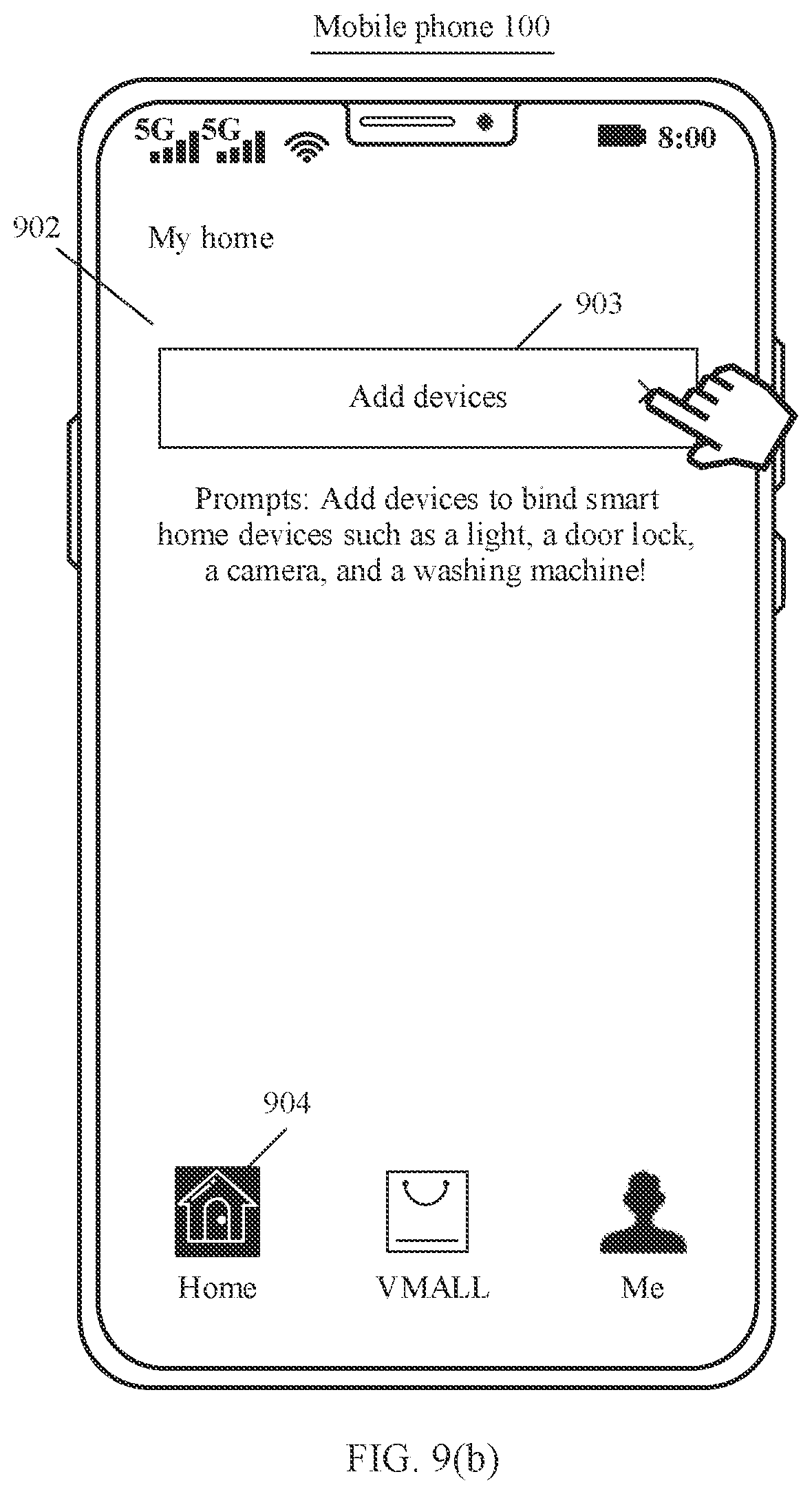 Patent US12586457 Figure 8 – Home device position marking method and electronic device