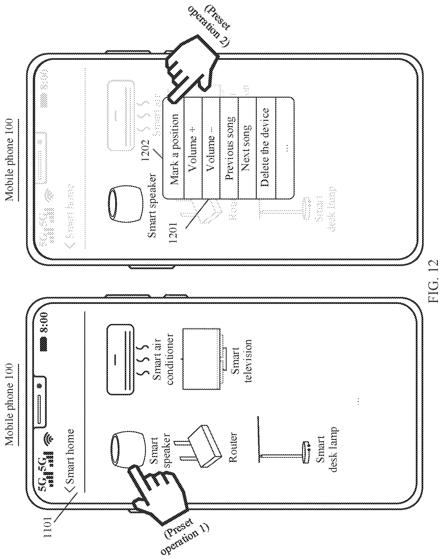 Patent US12586457 Figure 12 – Home device position marking method and electronic device