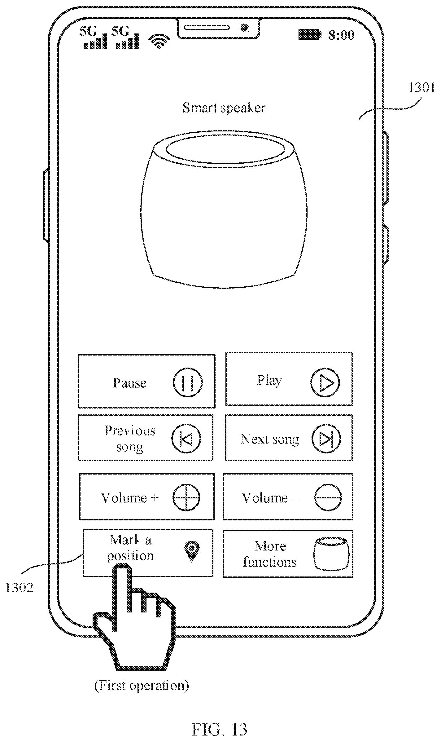 Patent US12586457 Figure 13 – Home device position marking method and electronic device