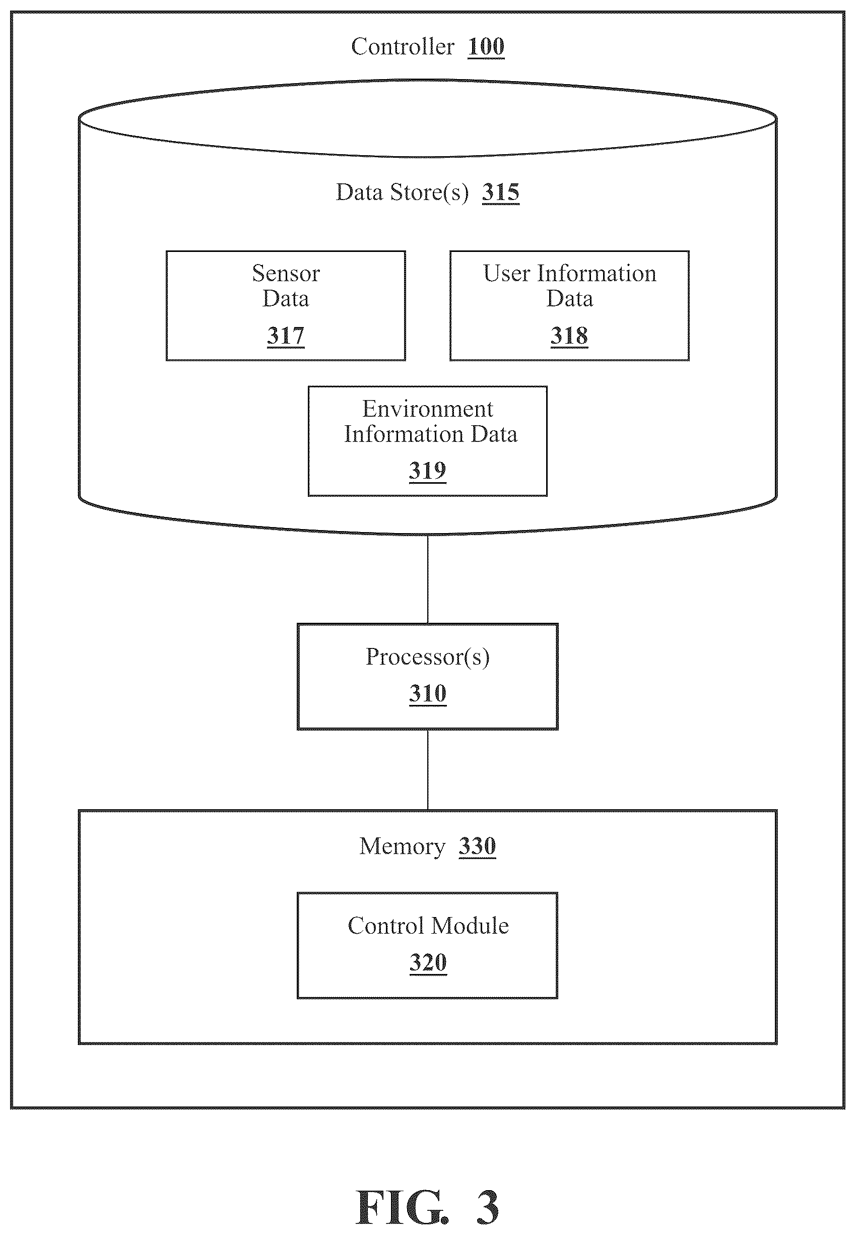 Patent US12586460 Figure 3 – User guide system for a pedestrian path