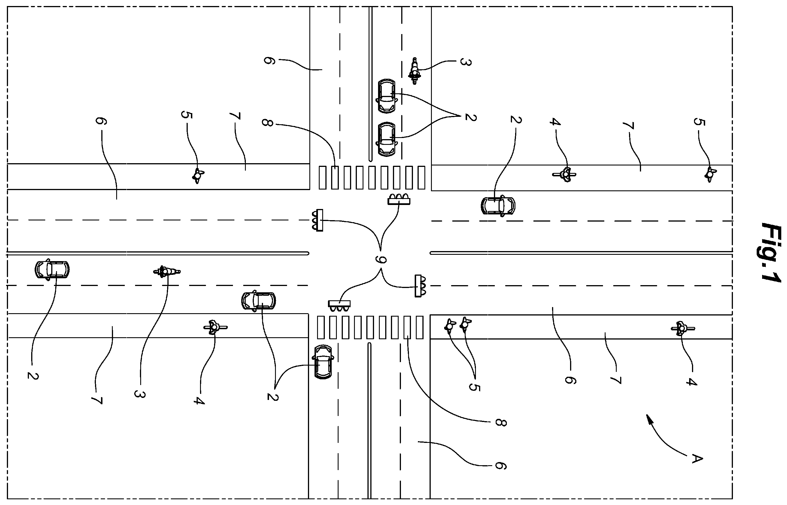 Patent US12586466 Figure 1 – Traffic safety assistance system