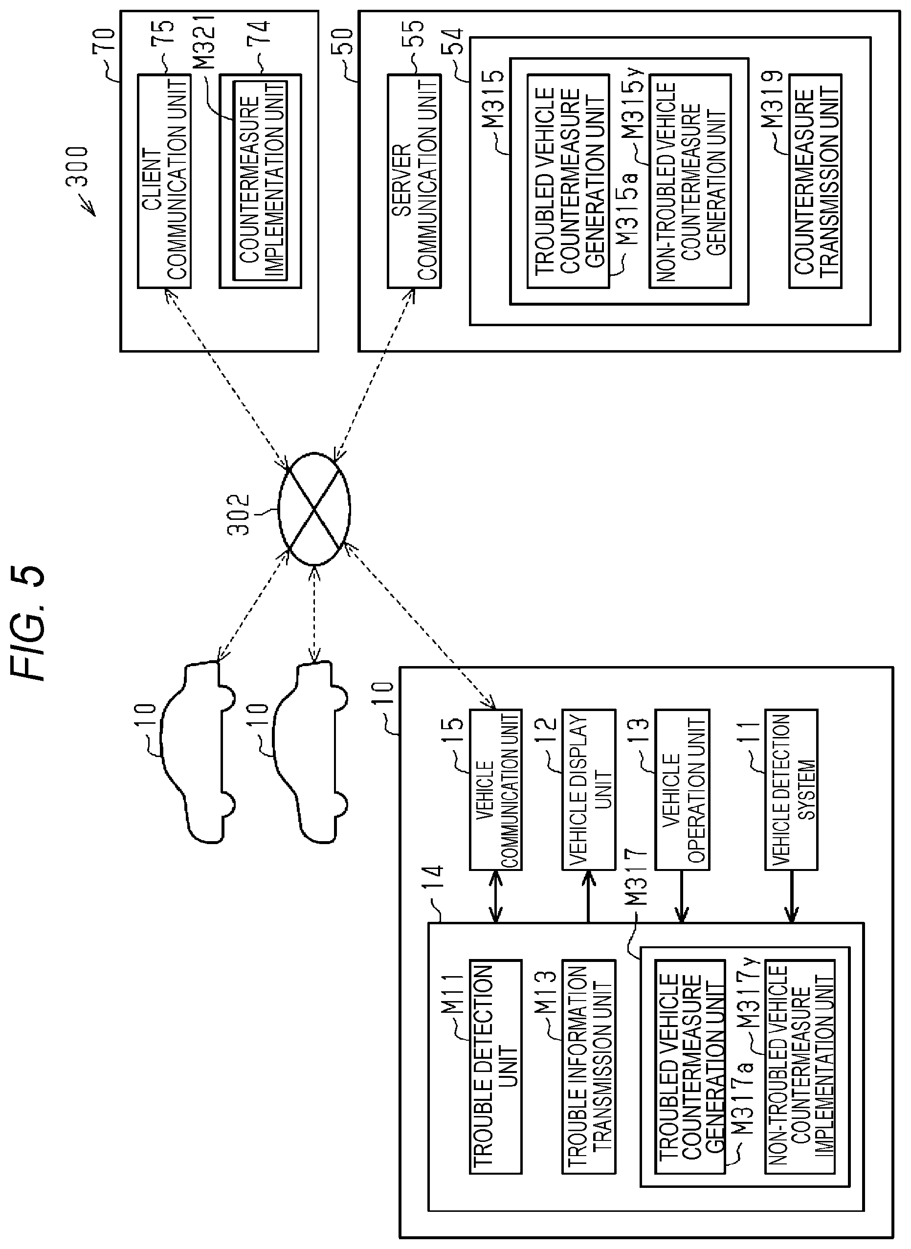 Patent US12586469 Figure 4 – Vehicle trouble handling system