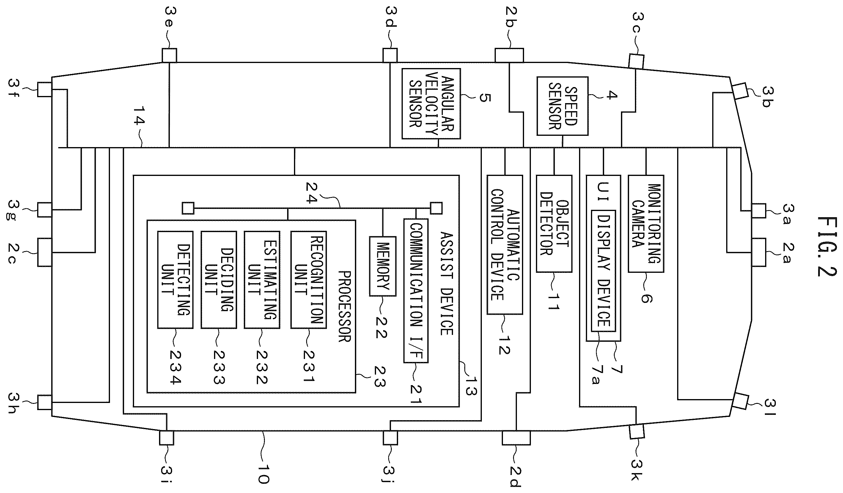 Patent US12586470 Figure 2 – Exit assist device and exit assist method
