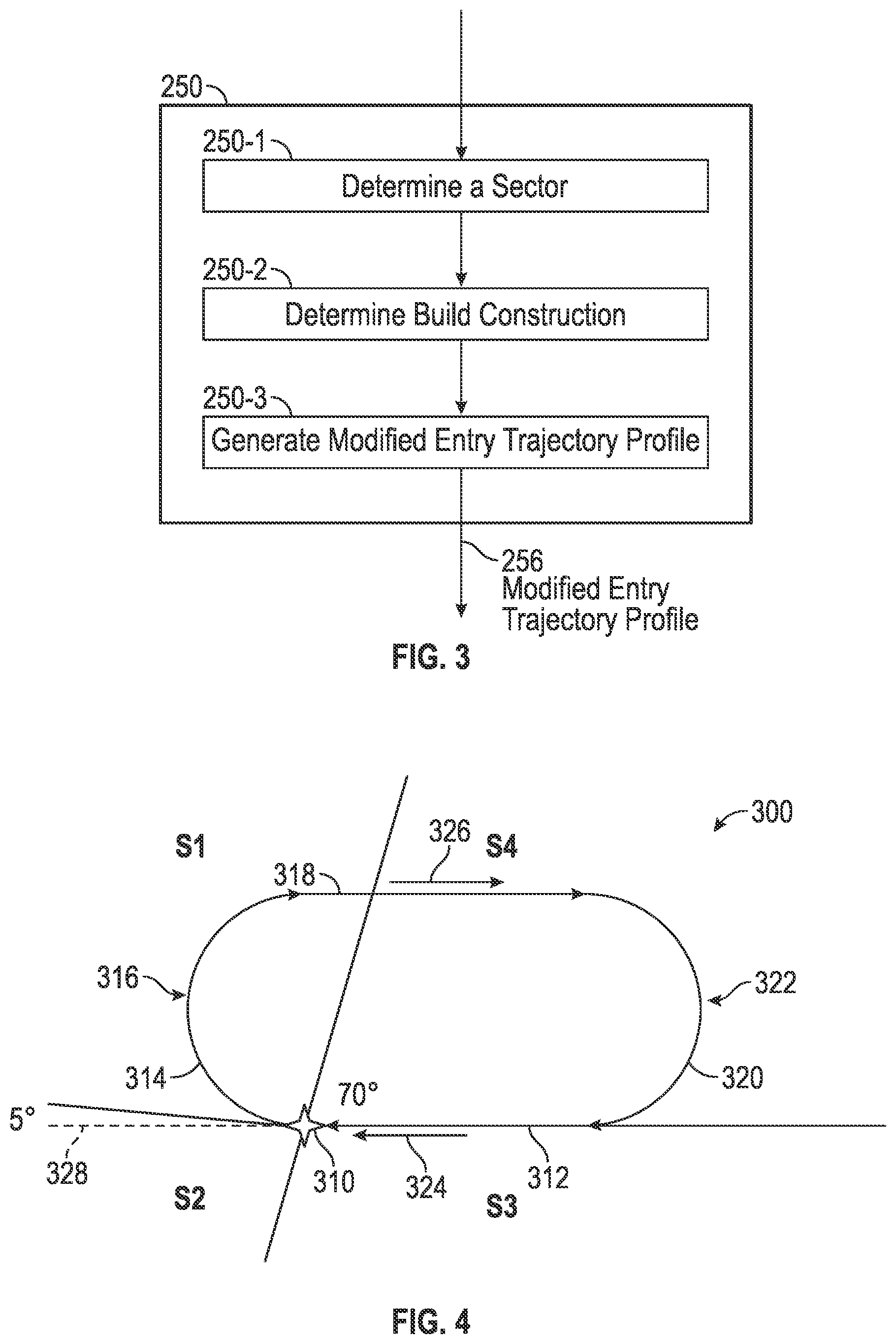 Patent US12586473 Figure 3 – System and method to build a flyable holding pattern entry trajectory when the available space is limited