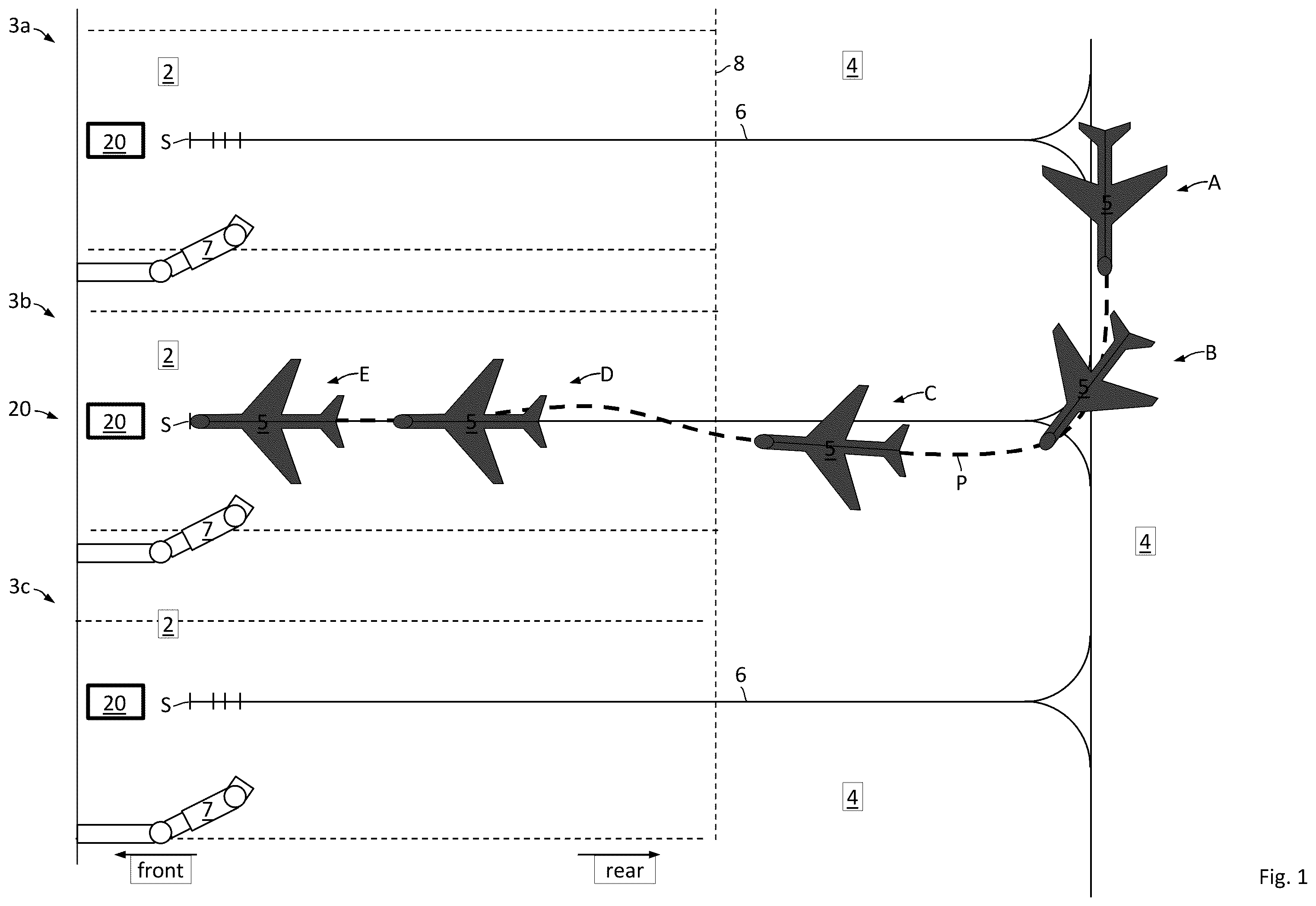 Patent US12586474 Figure 1 – Visual docking guidance system