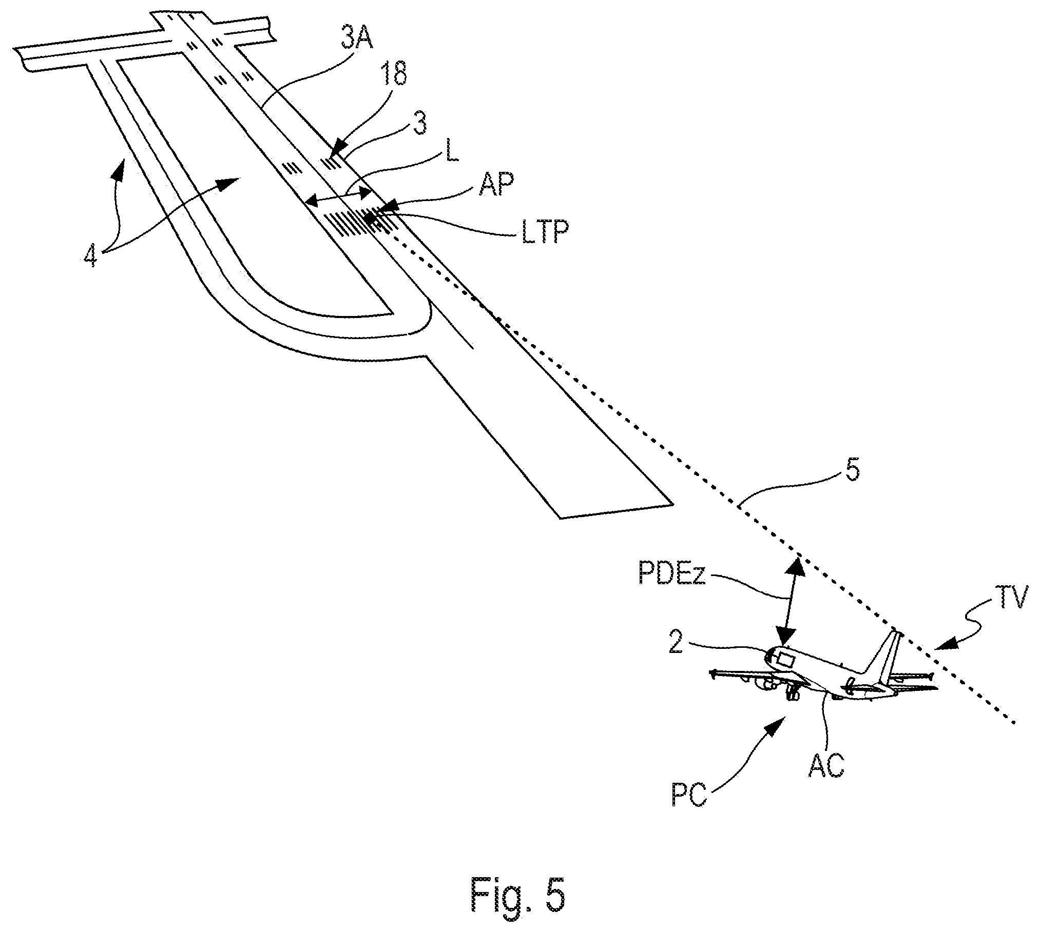 Patent US12586475 Figure 3 – Method and avionics computer for adapting an anchor point of a terminal segment with respect to a landing threshold point, for a non-precision approach
