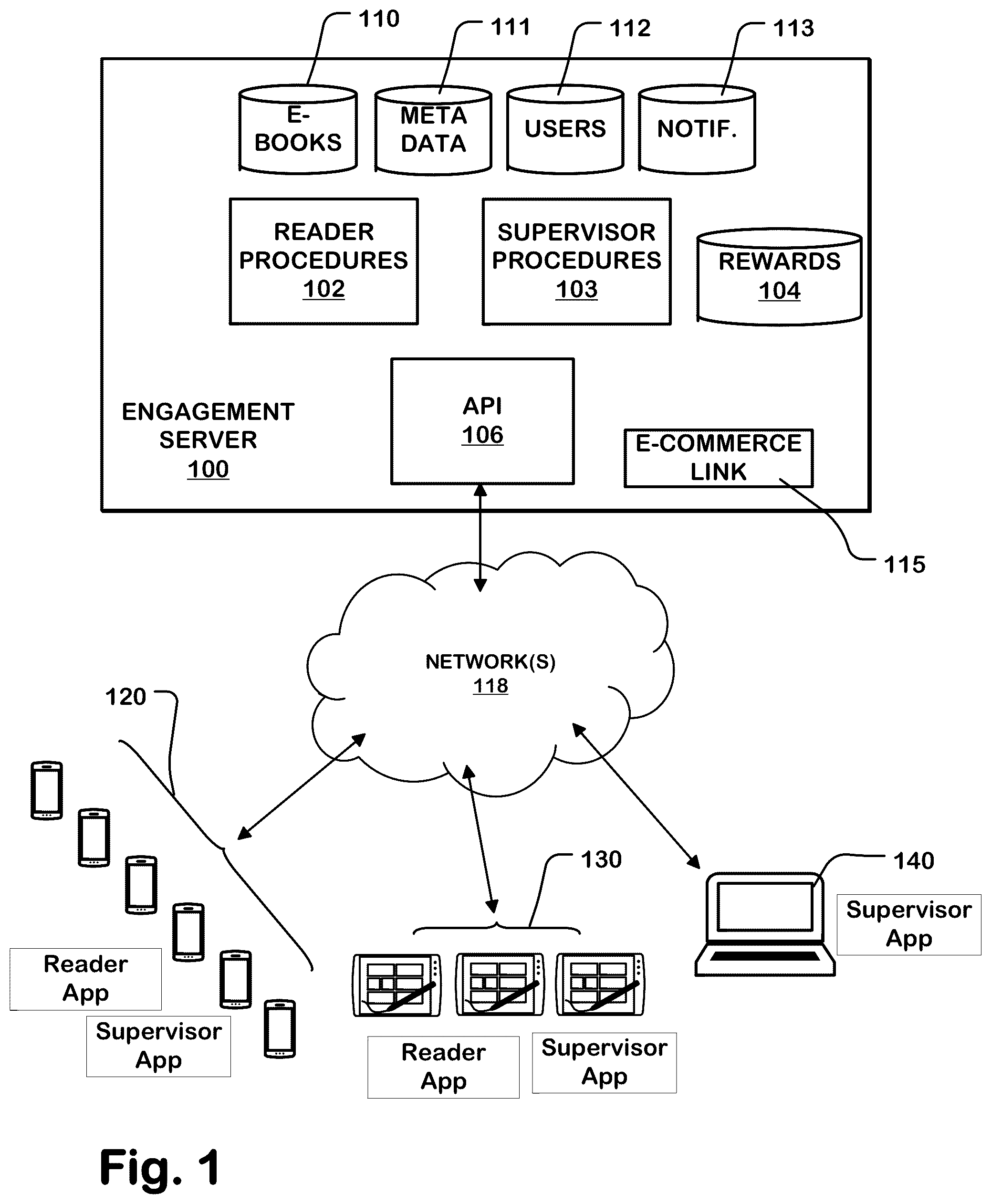 Patent US12586480 Figure 1 – Electronic document presentation management system