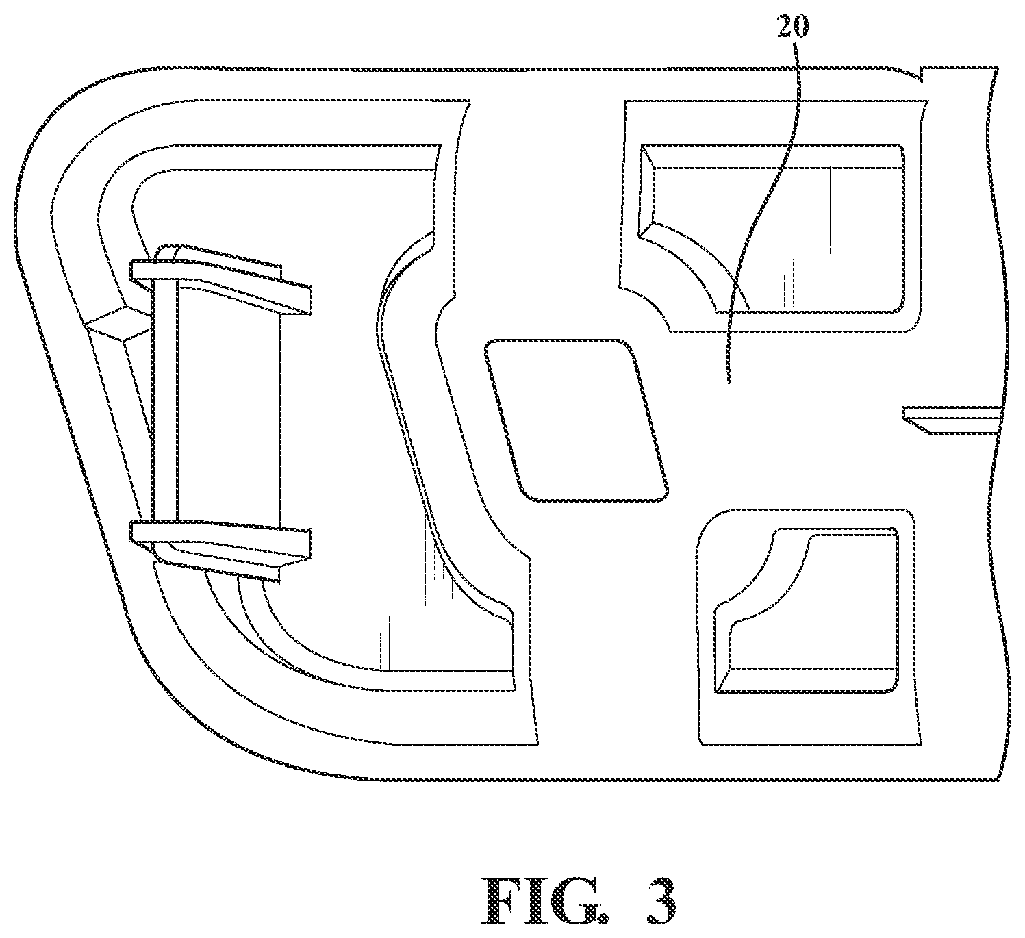 Patent US12586487 Figure 3 – Lit badge with roll stamp selective chroming