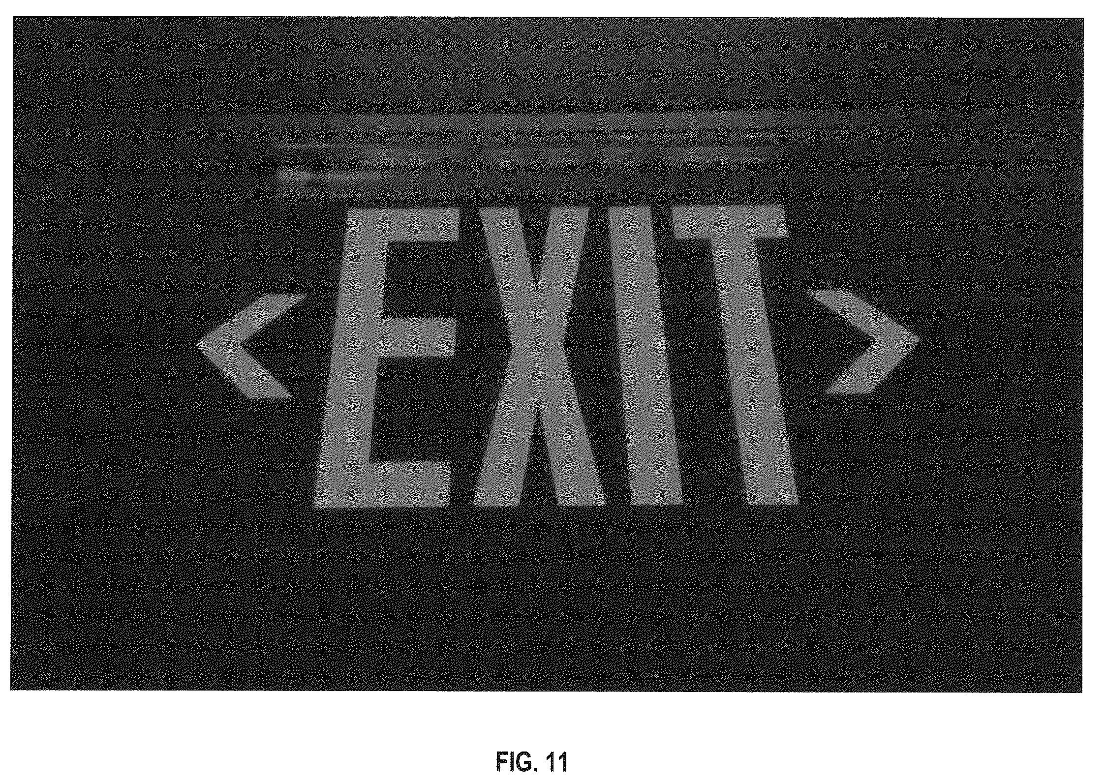 Patent US12586488 Figure 7 – Photoluminescent signage for low light ambient environment