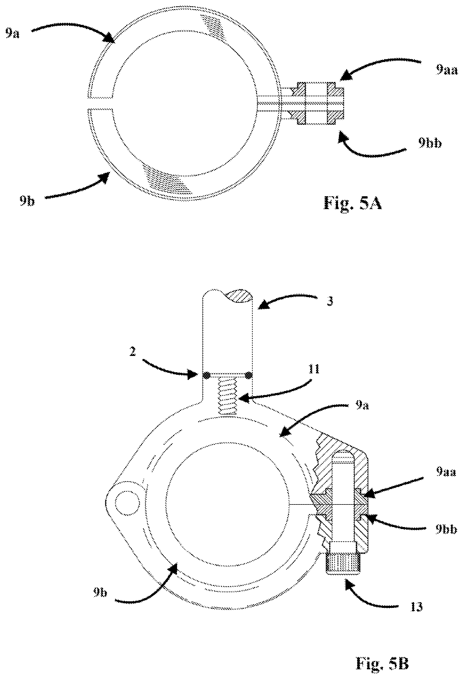 Patent US12586489 Figure 5 – Rail mount flagpole