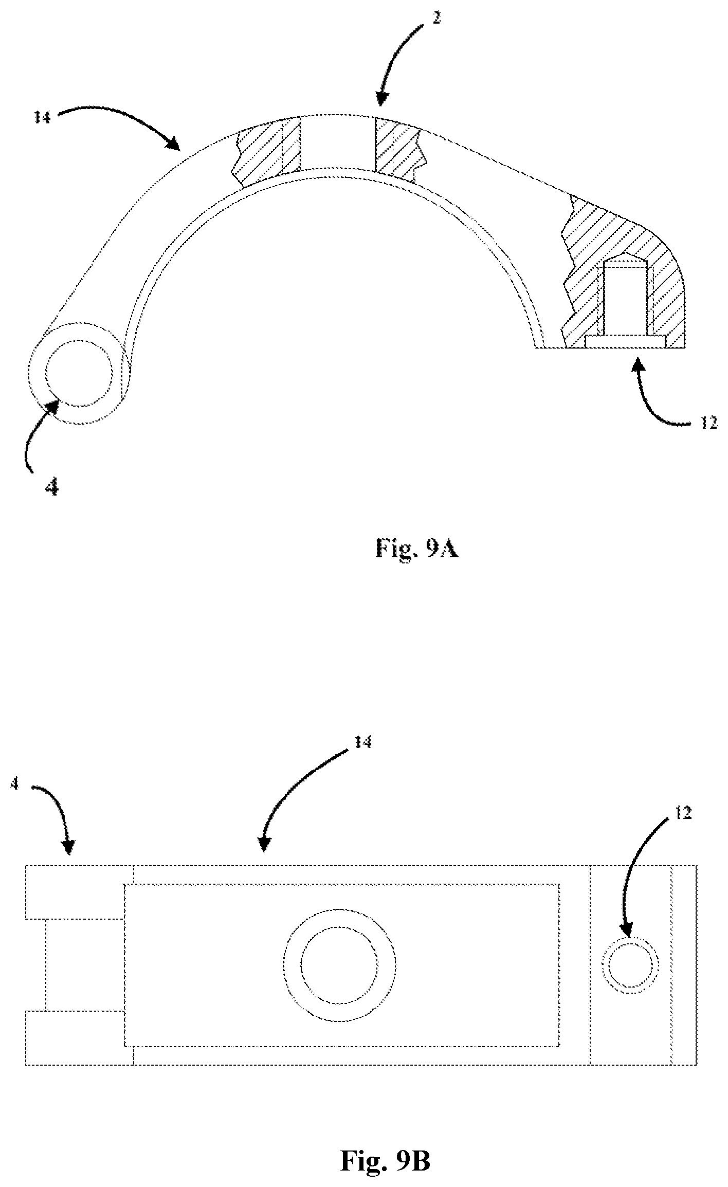 Patent US12586489 Figure 9 – Rail mount flagpole