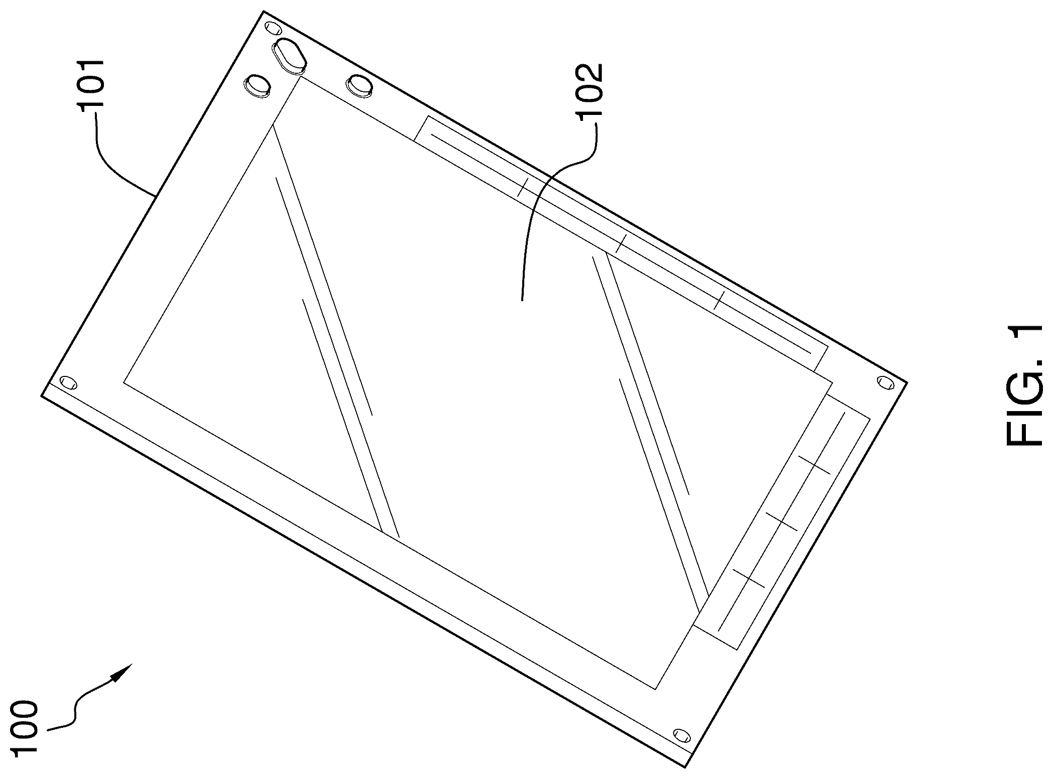 Patent US12586490 Figure 1 – Digital placard