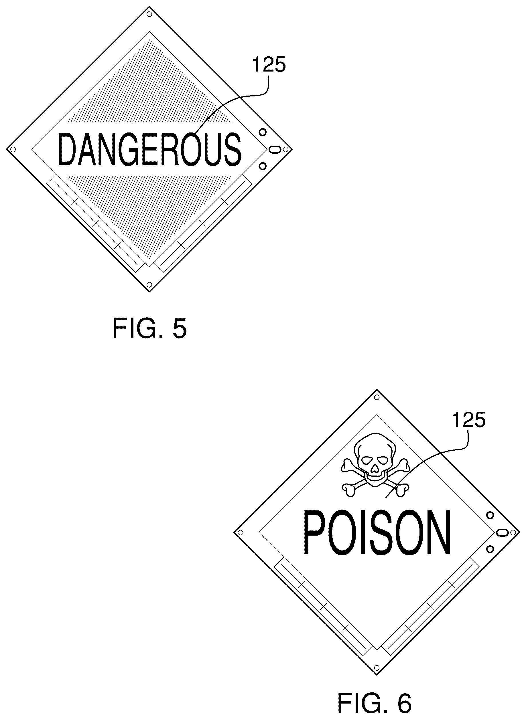 Patent US12586490 Figure 5 – Digital placard