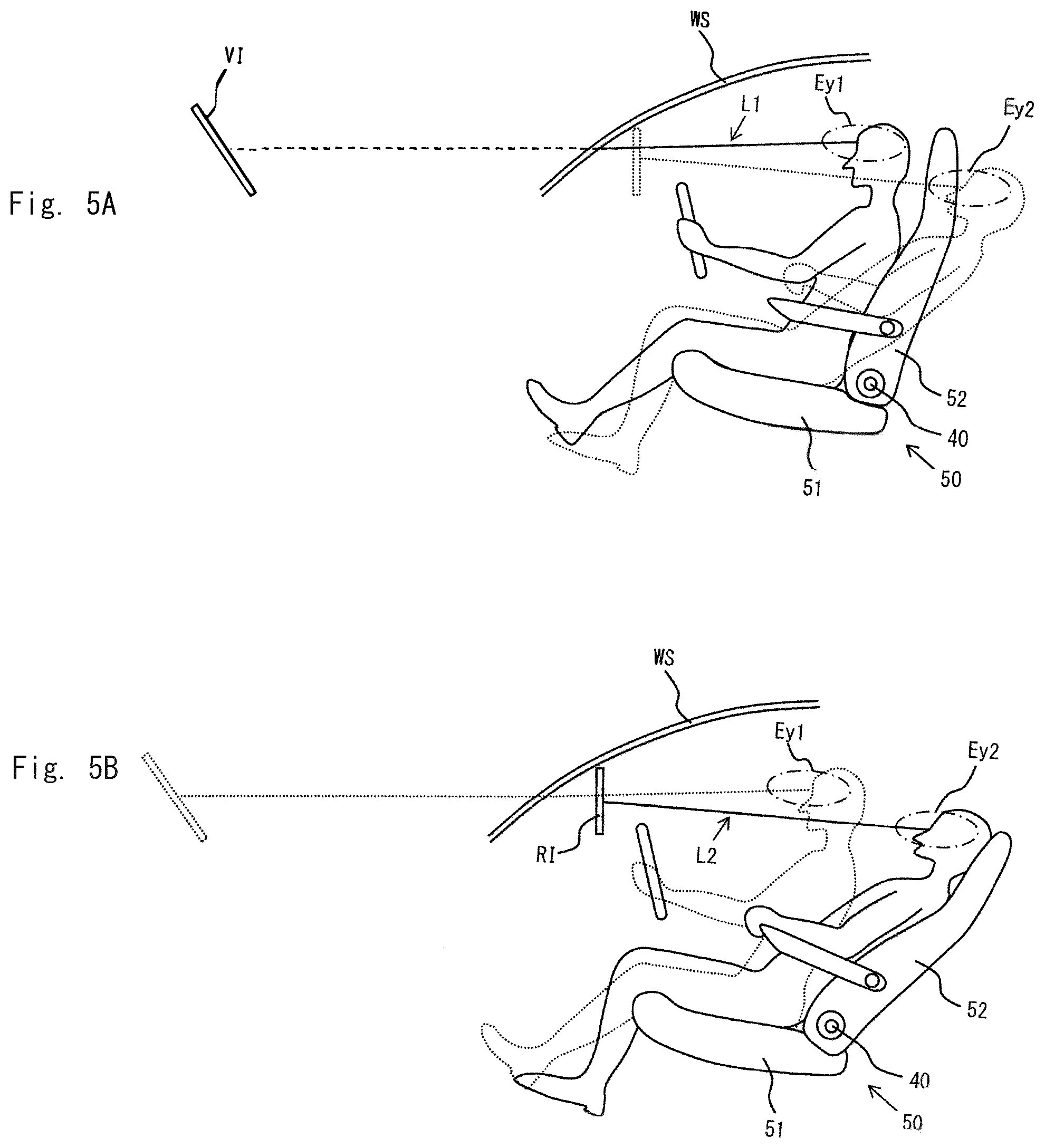 Patent US12586493 Figure 5 – Vehicular display device