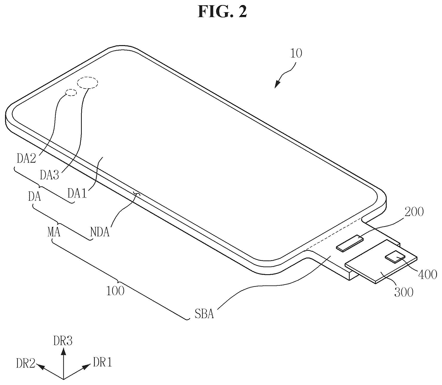 Patent US12586495 Figure 2 – Display device including current detection device