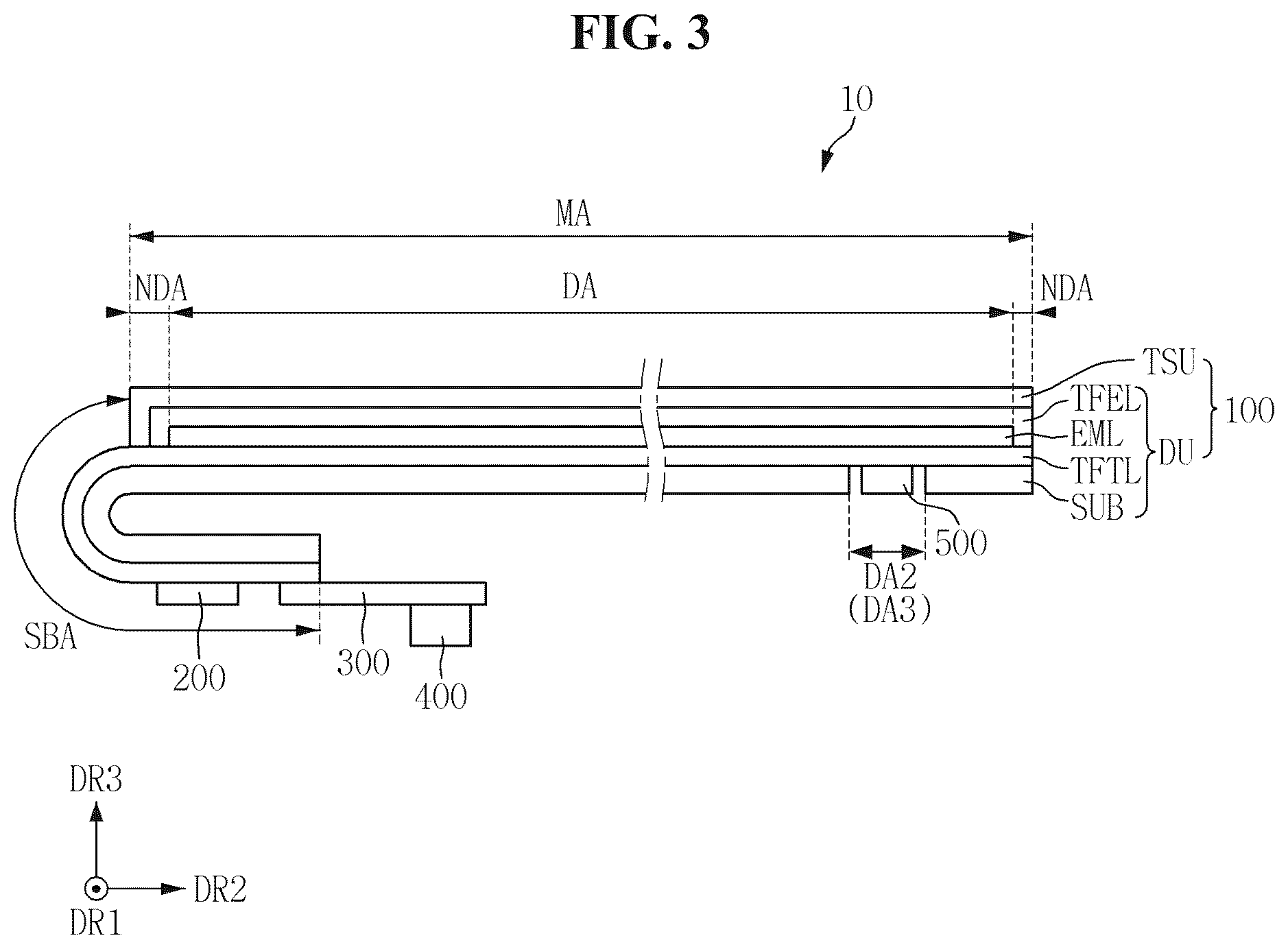 Patent US12586495 Figure 3 – Display device including current detection device