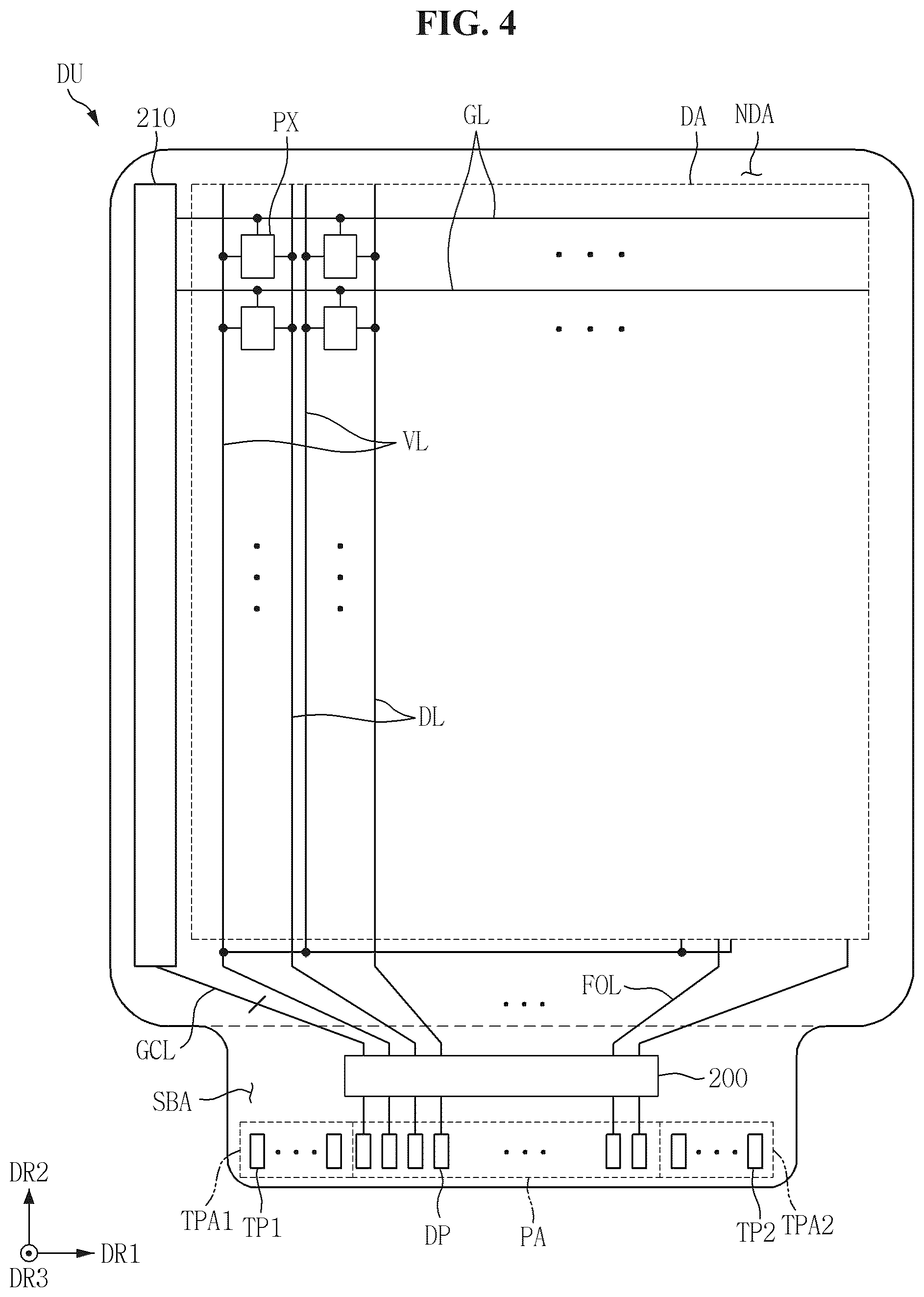 Patent US12586495 Figure 4 – Display device including current detection device
