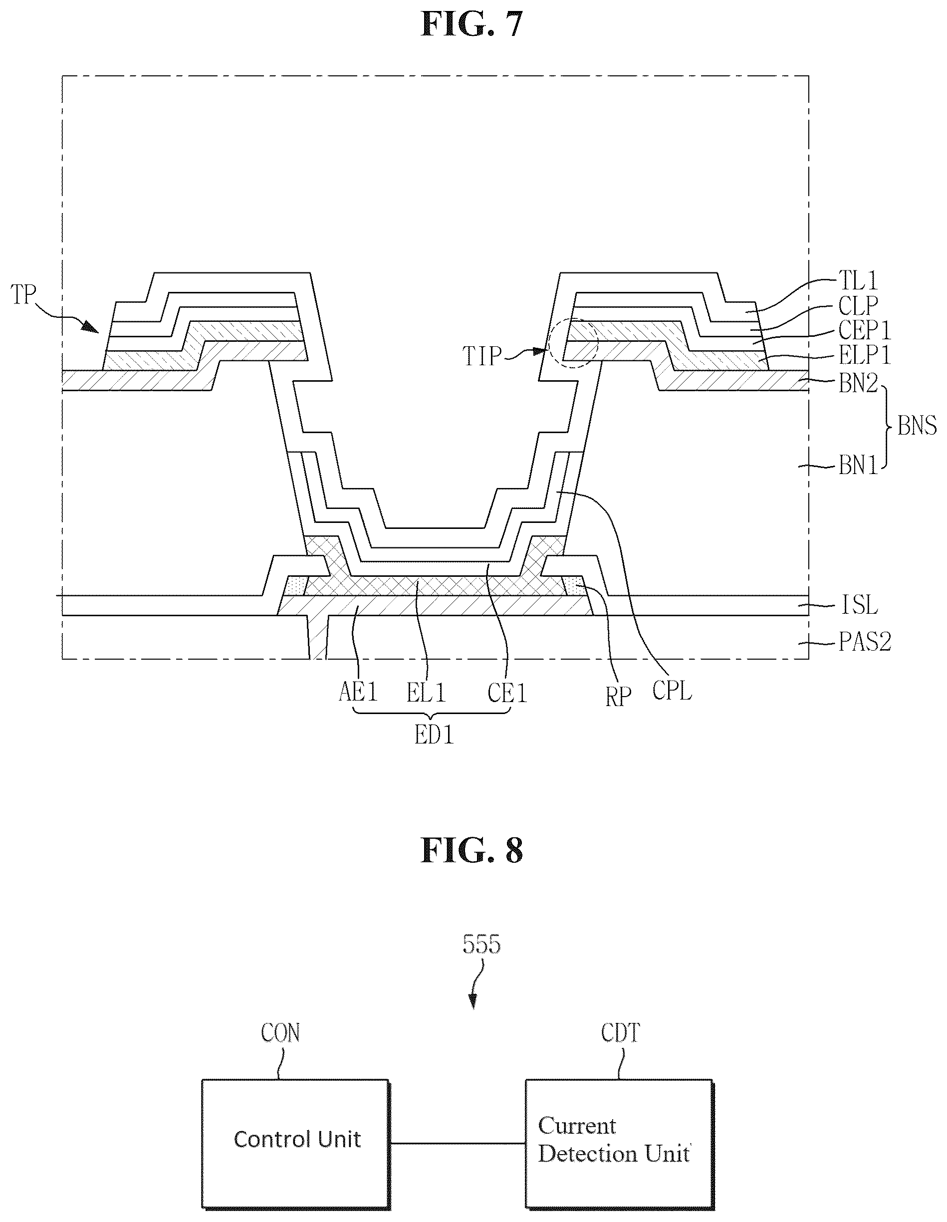 Patent US12586495 Figure 7 – Display device including current detection device