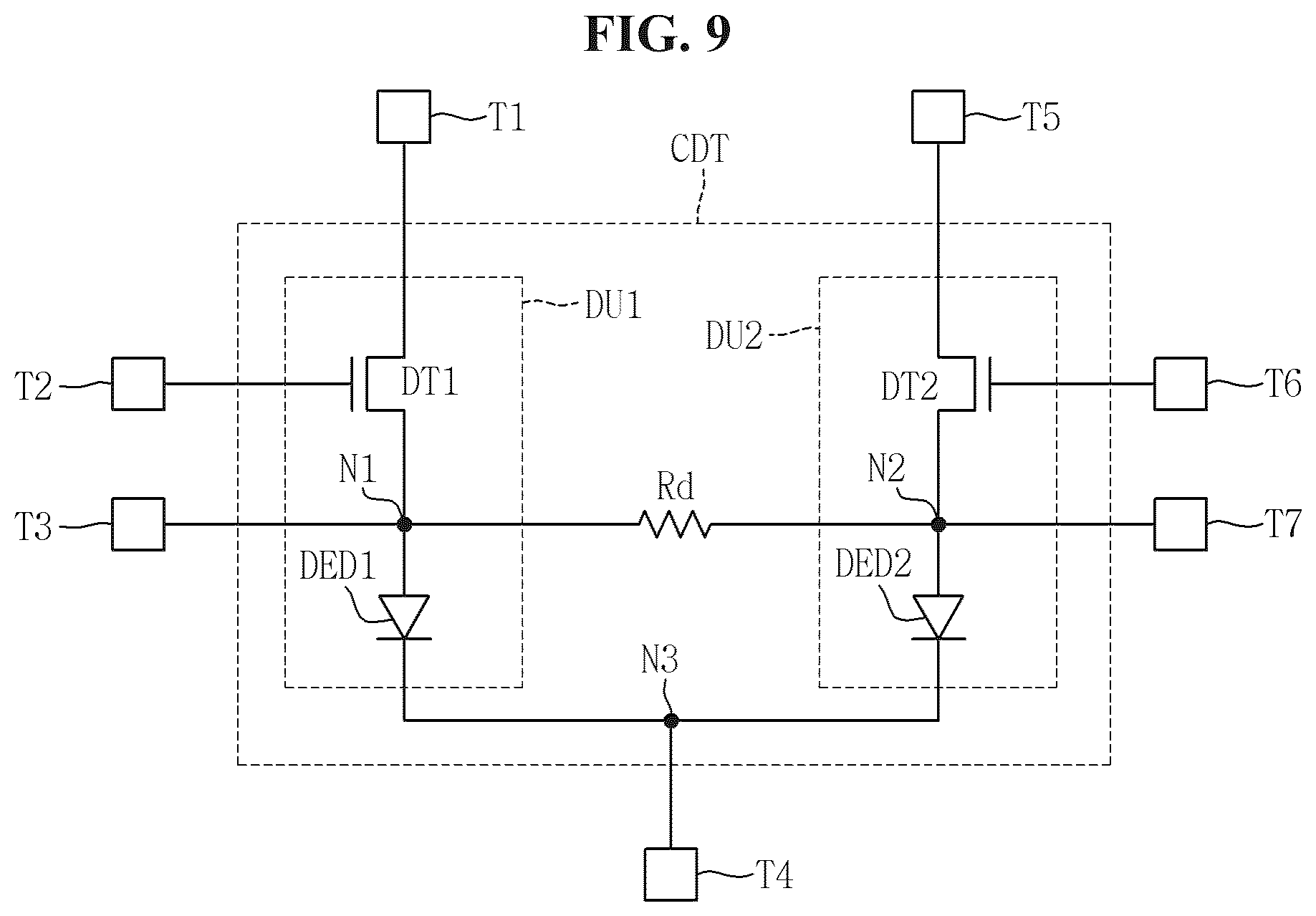 Patent US12586495 Figure 8 – Display device including current detection device