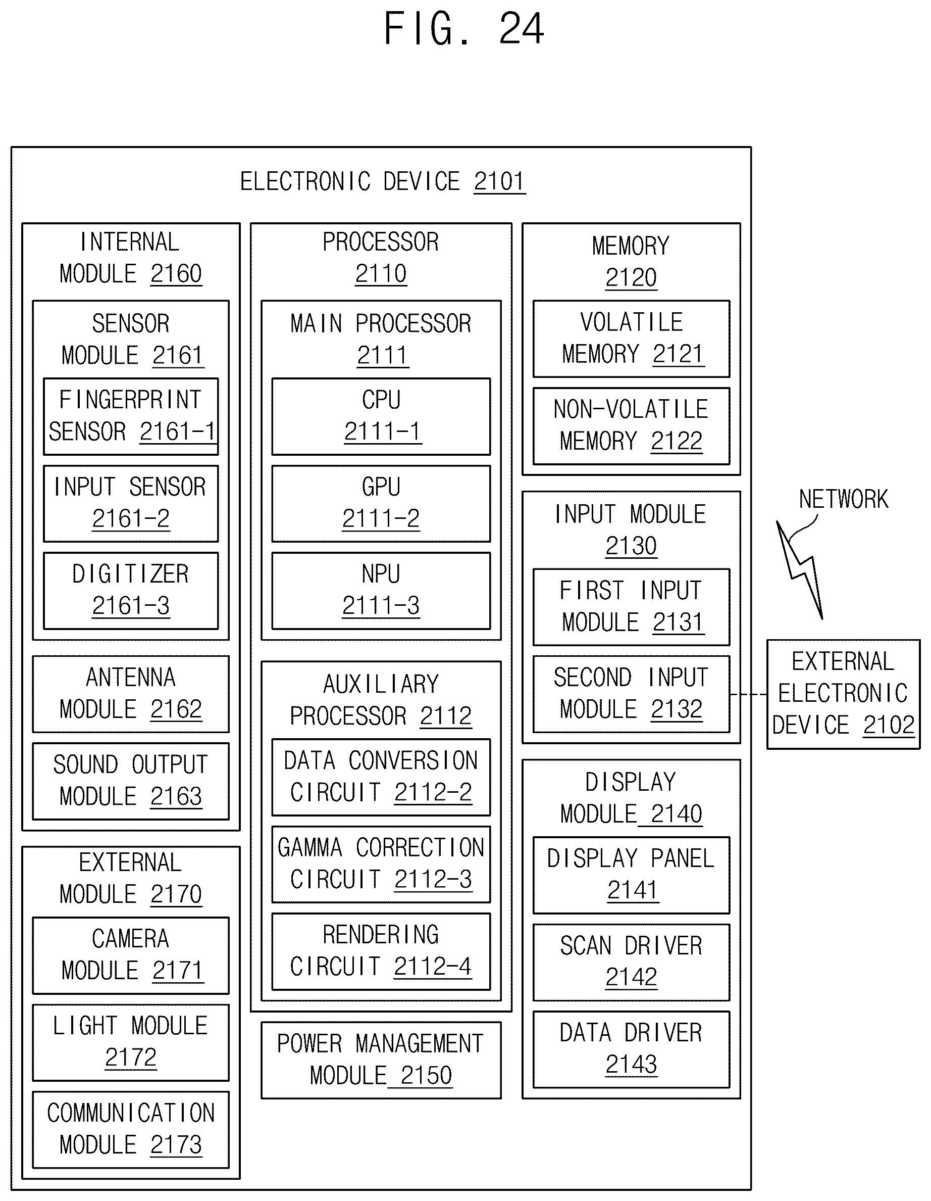 Patent US12586496 Figure 20 – Display device and method of driving a display device