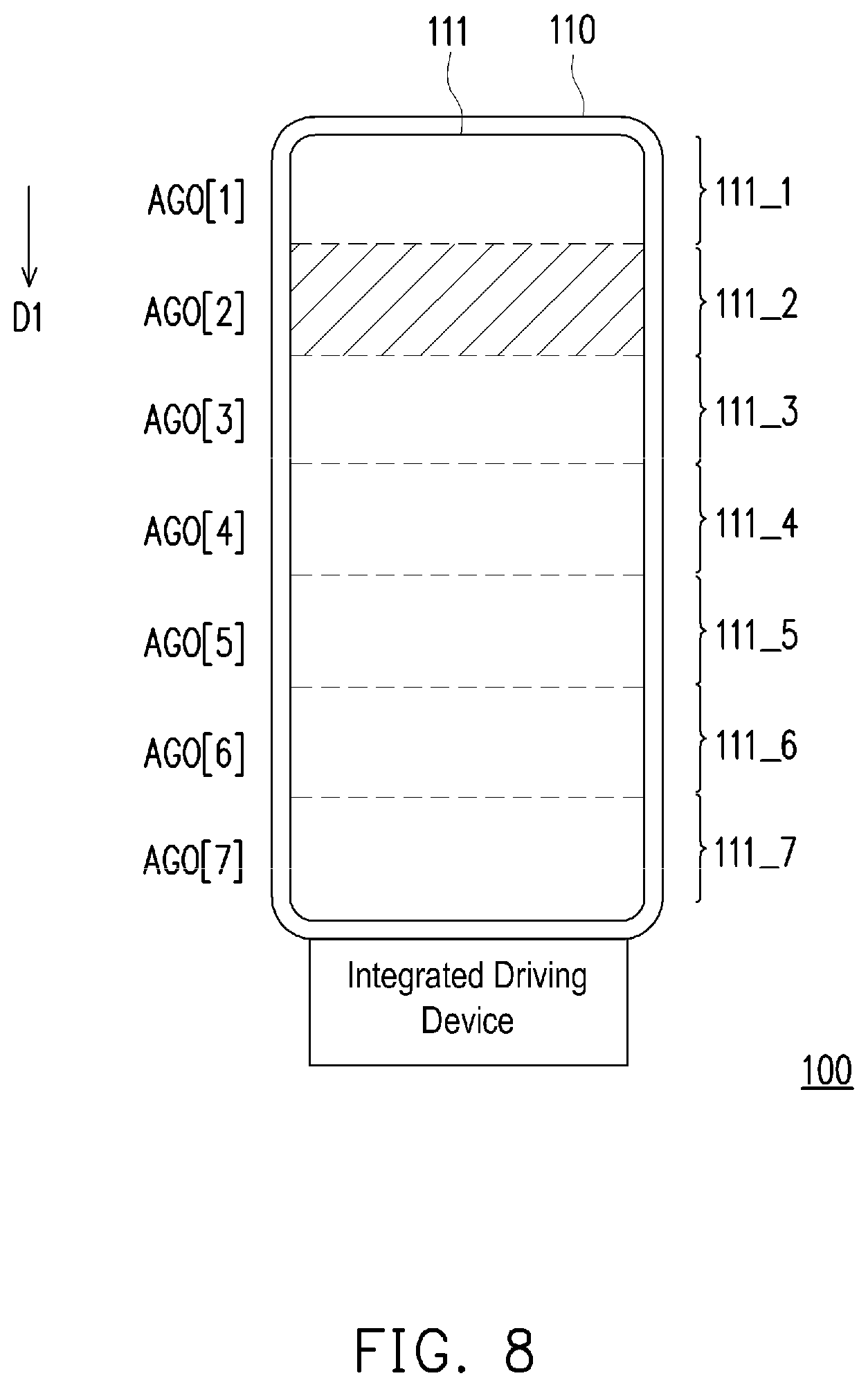 Patent US12586502 Figure 9 – Integrated driving device and operation method thereof