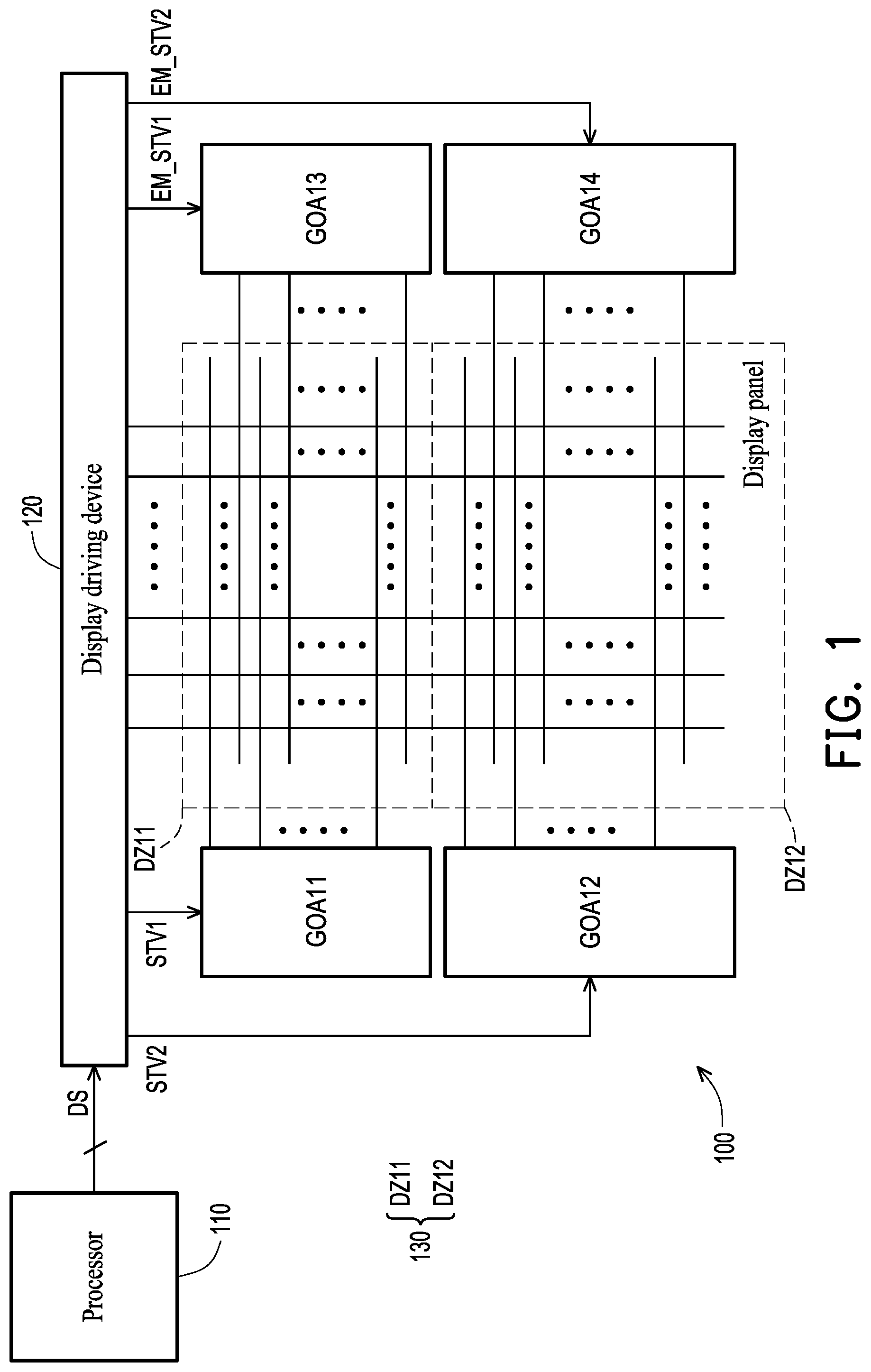 Patent US12586509 Figure 1 – Display apparatus, display driving device and driving method