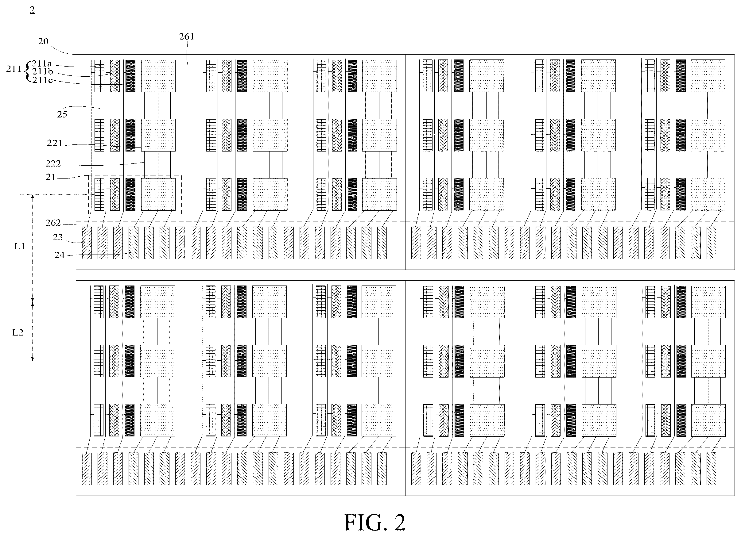 Patent US12586514 Figure 2 – Spliced display screen and spliced display device