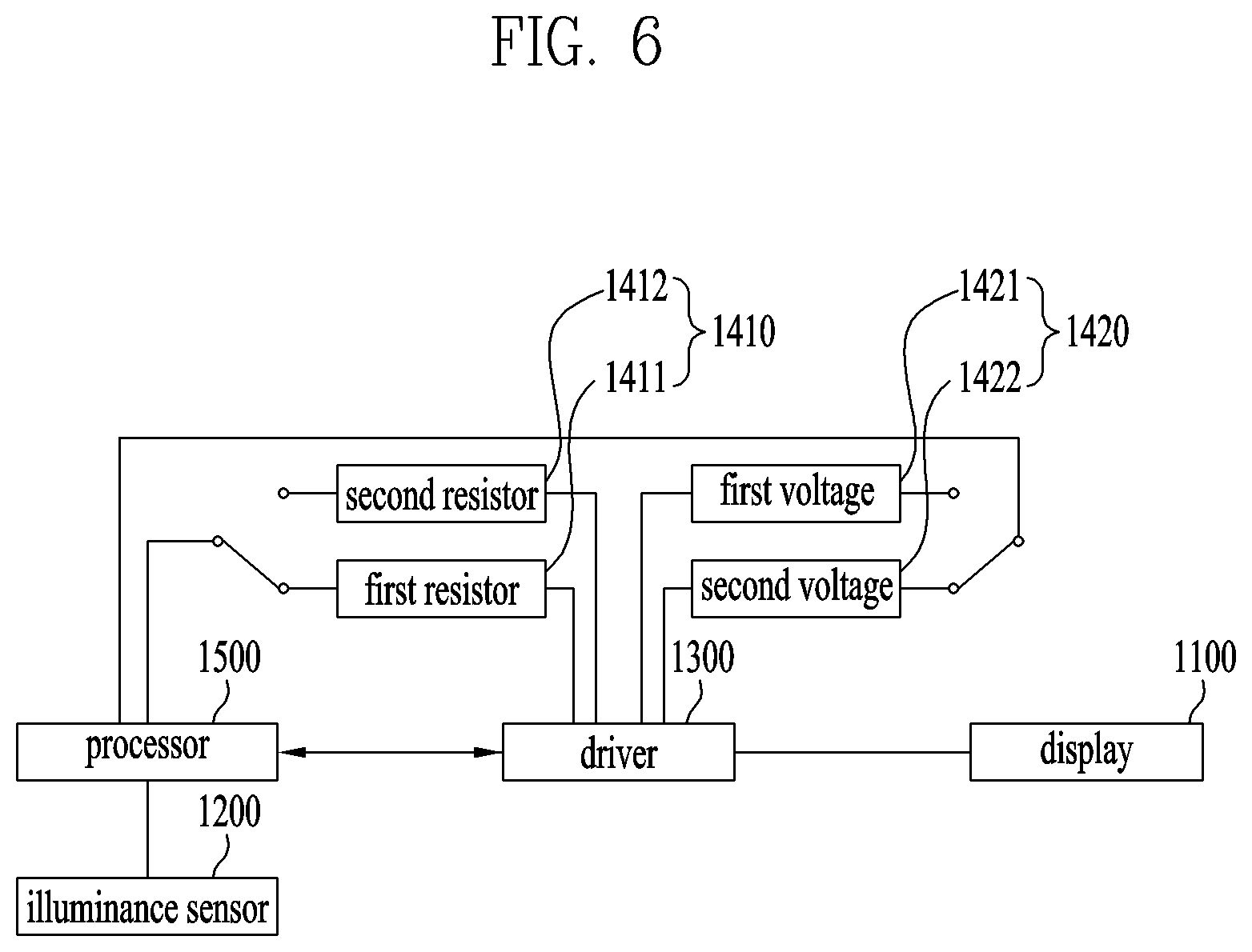 Patent US12586516 Figure 6 – Display device