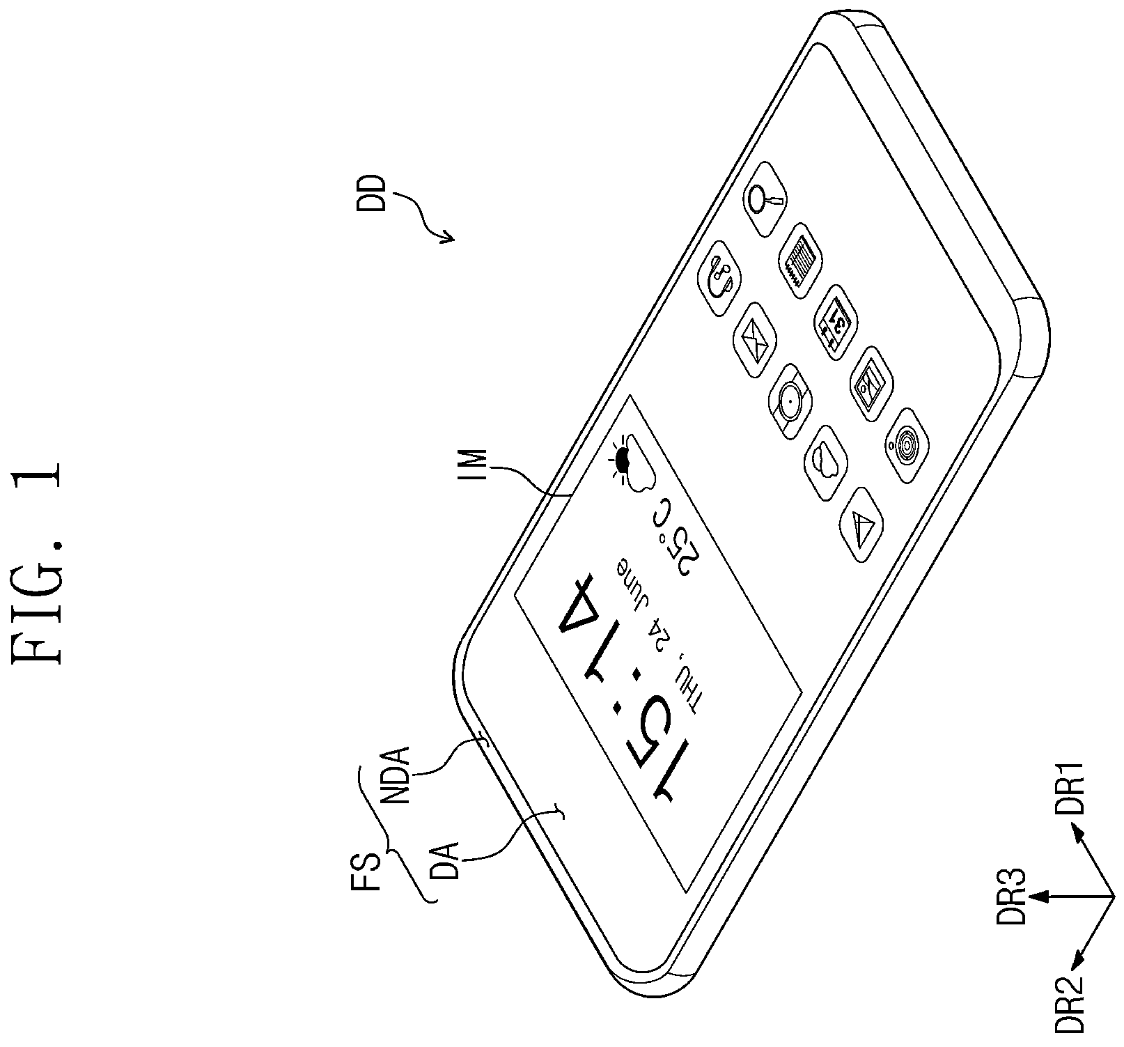 Patent US12586518 Figure 1 – Pixel and display device