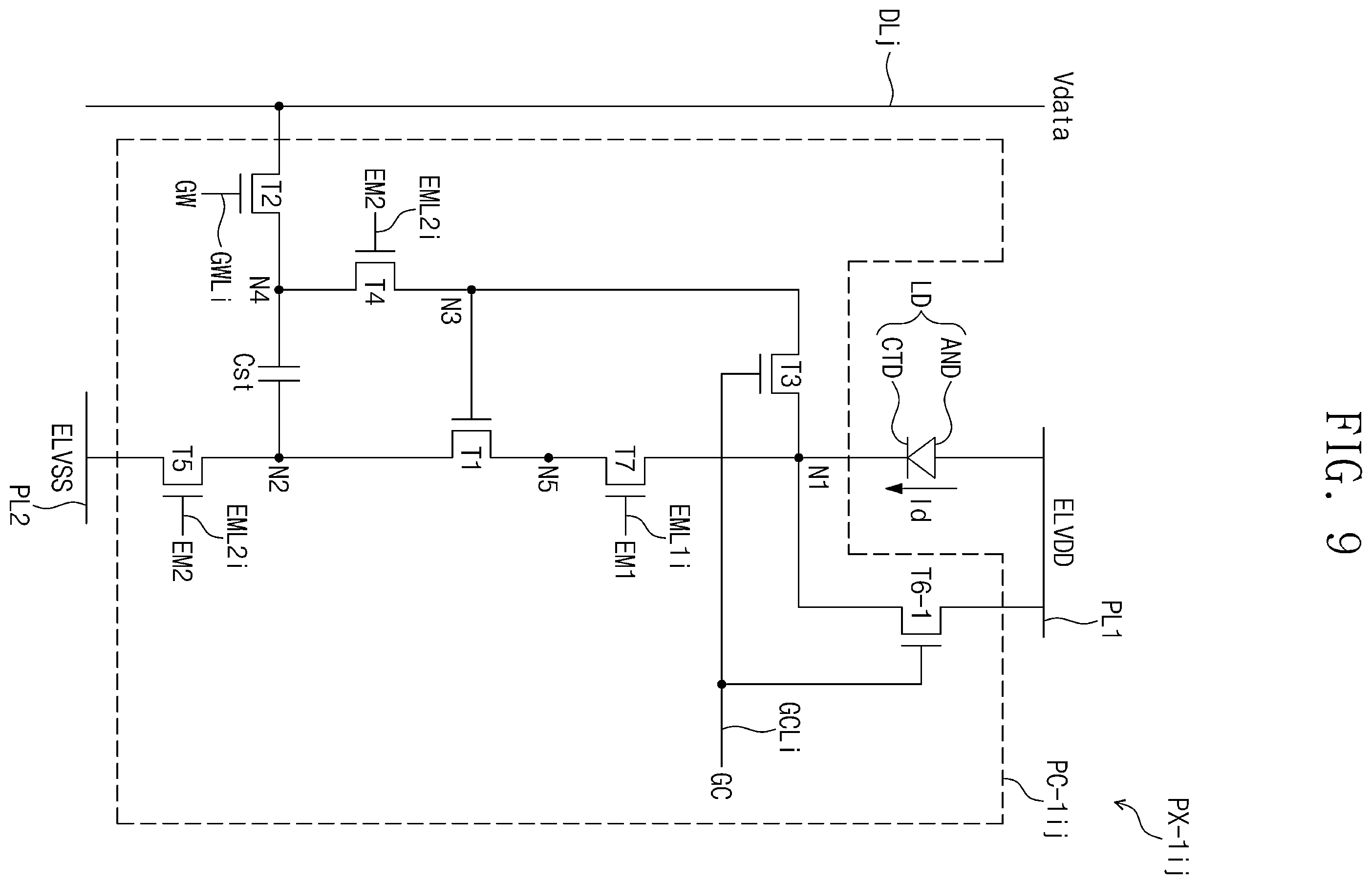 Patent US12586518 Figure 9 – Pixel and display device