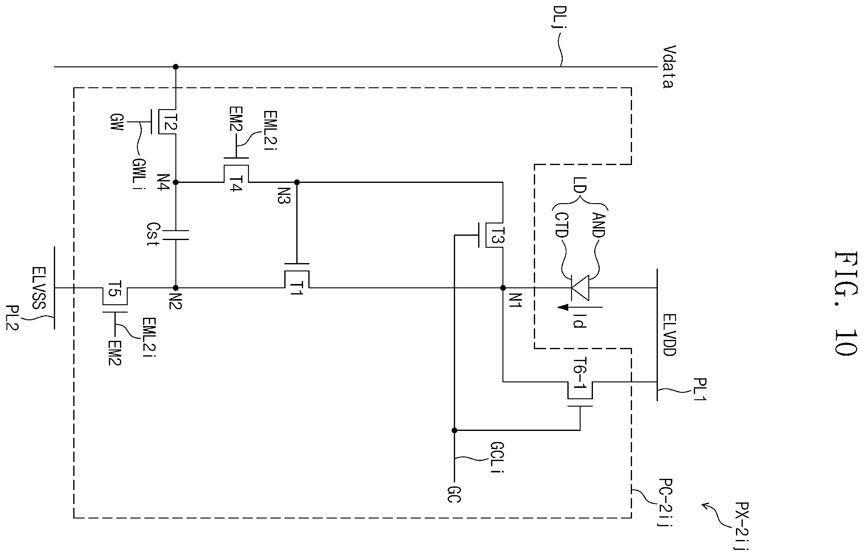 Patent US12586518 Figure 10 – Pixel and display device