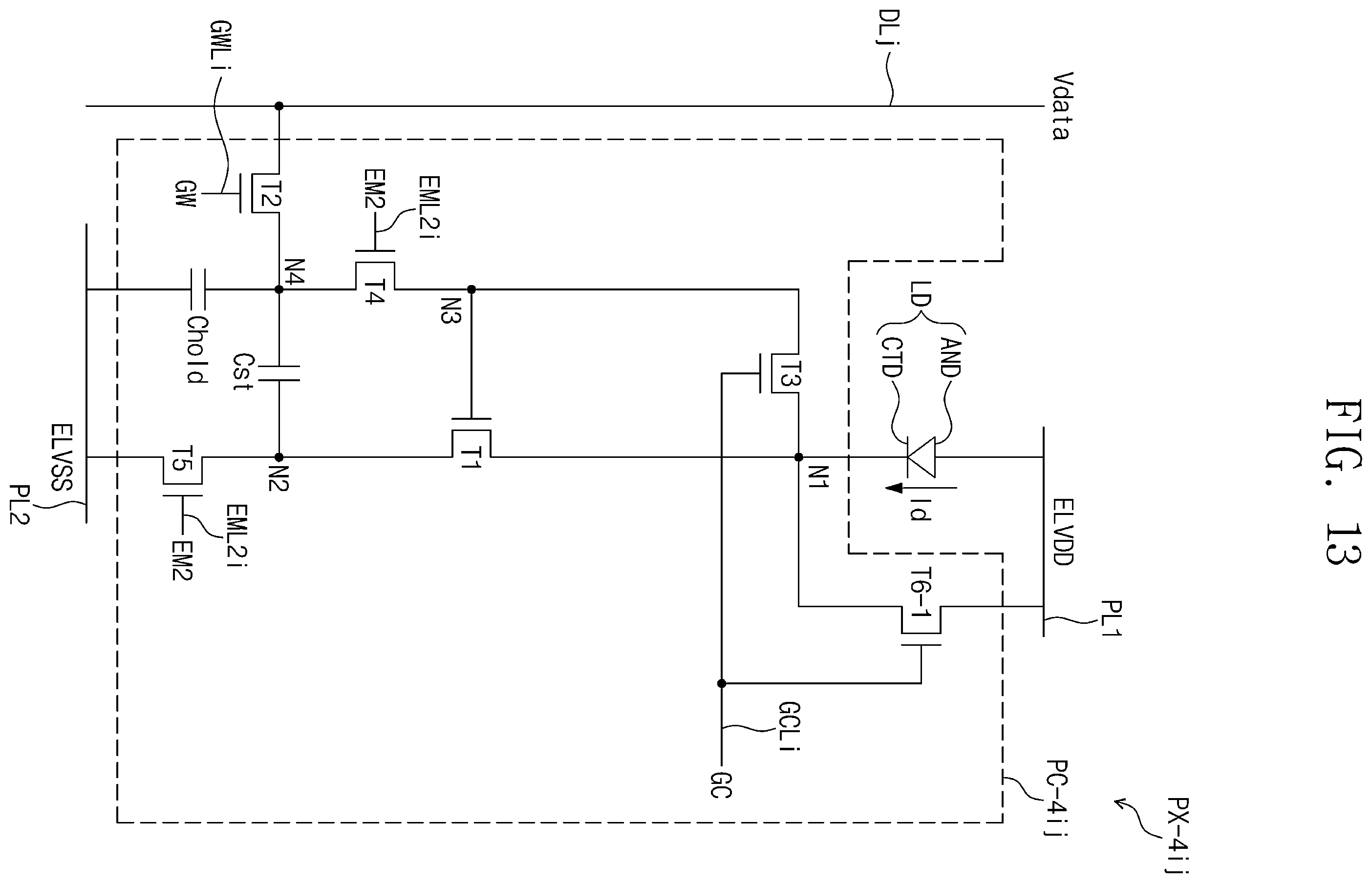 Patent US12586518 Figure 13 – Pixel and display device