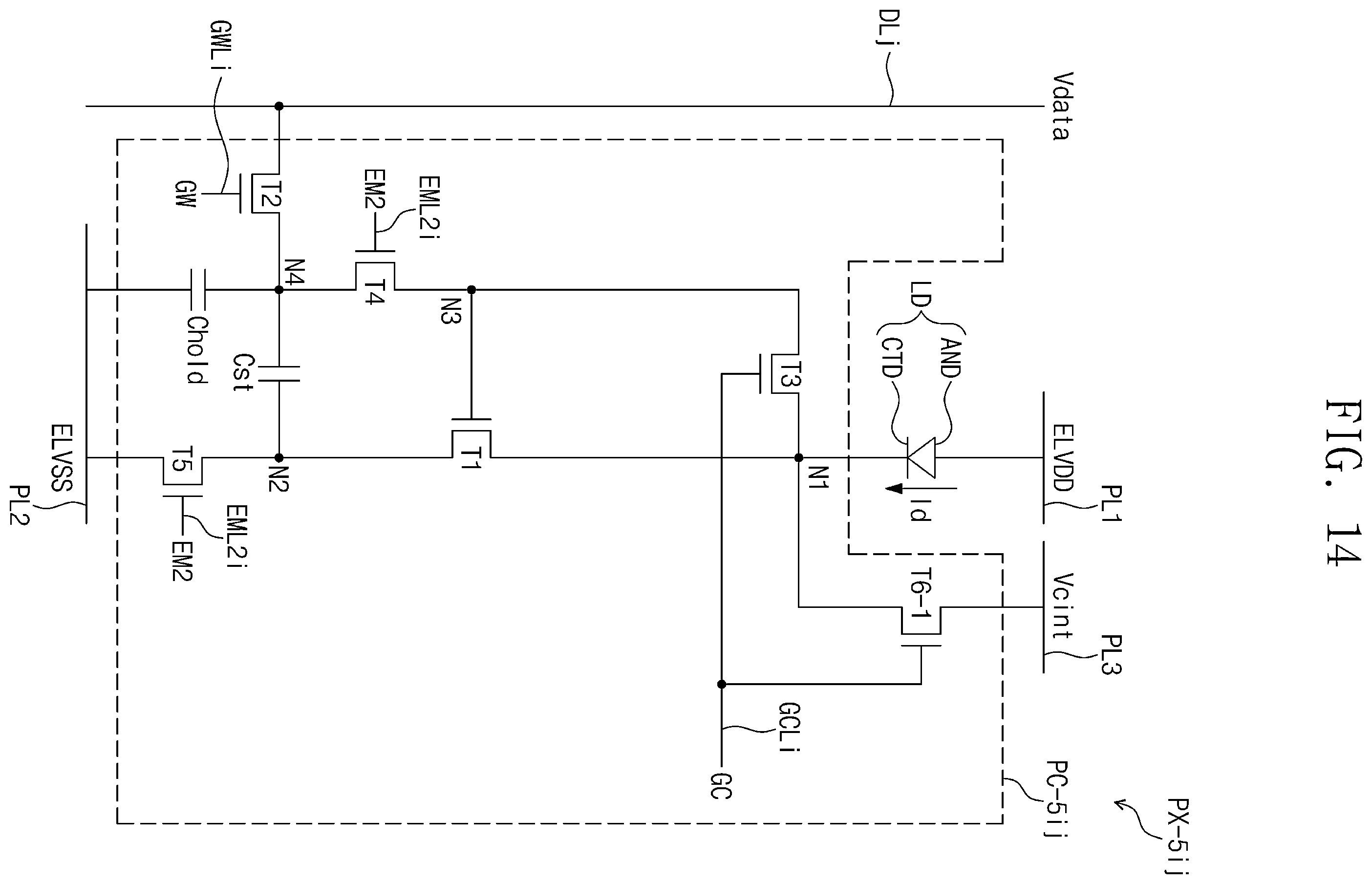 Patent US12586518 Figure 14 – Pixel and display device