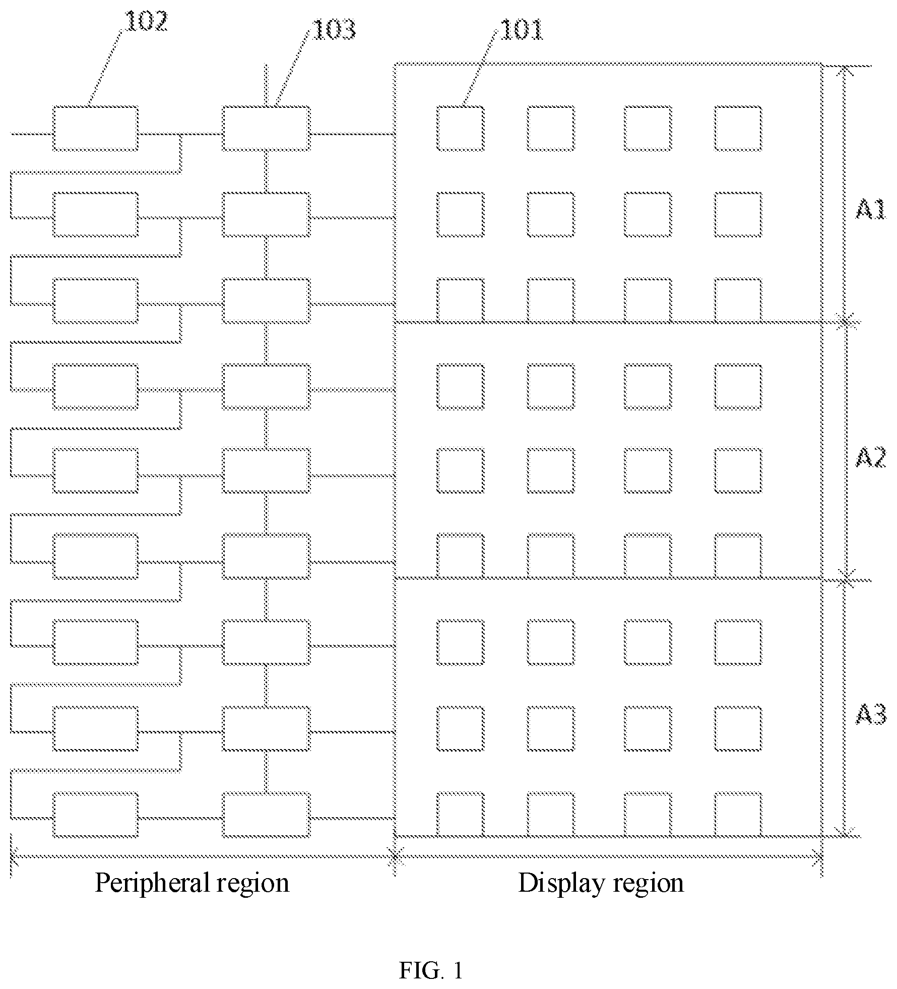 Patent US12586521 Figure 1 – Display panel, display device, and method for driving display panel