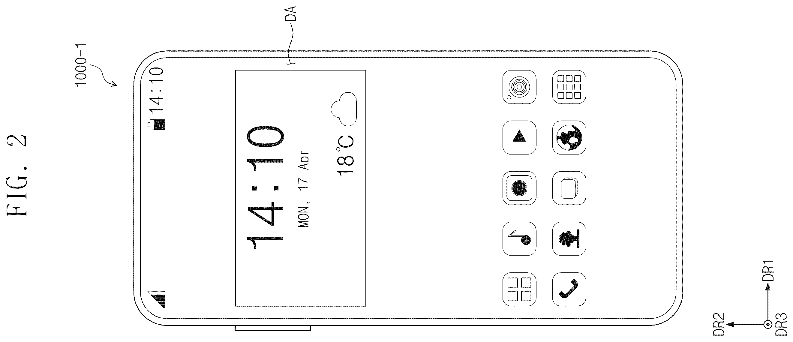 Patent US12586523 Figure 2 – Display device