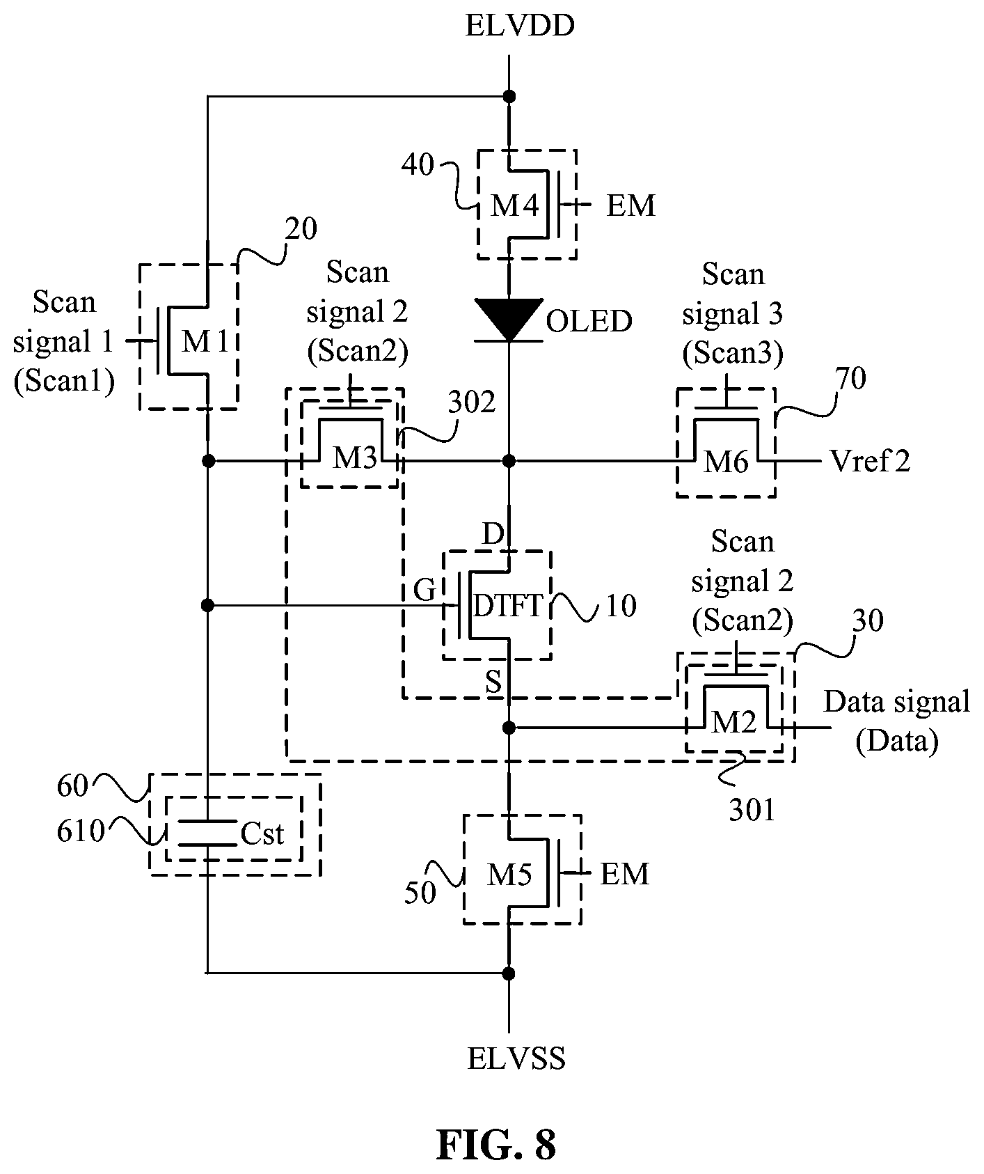 Patent US12586524 Figure 5 – Pixel circuit and display panel
