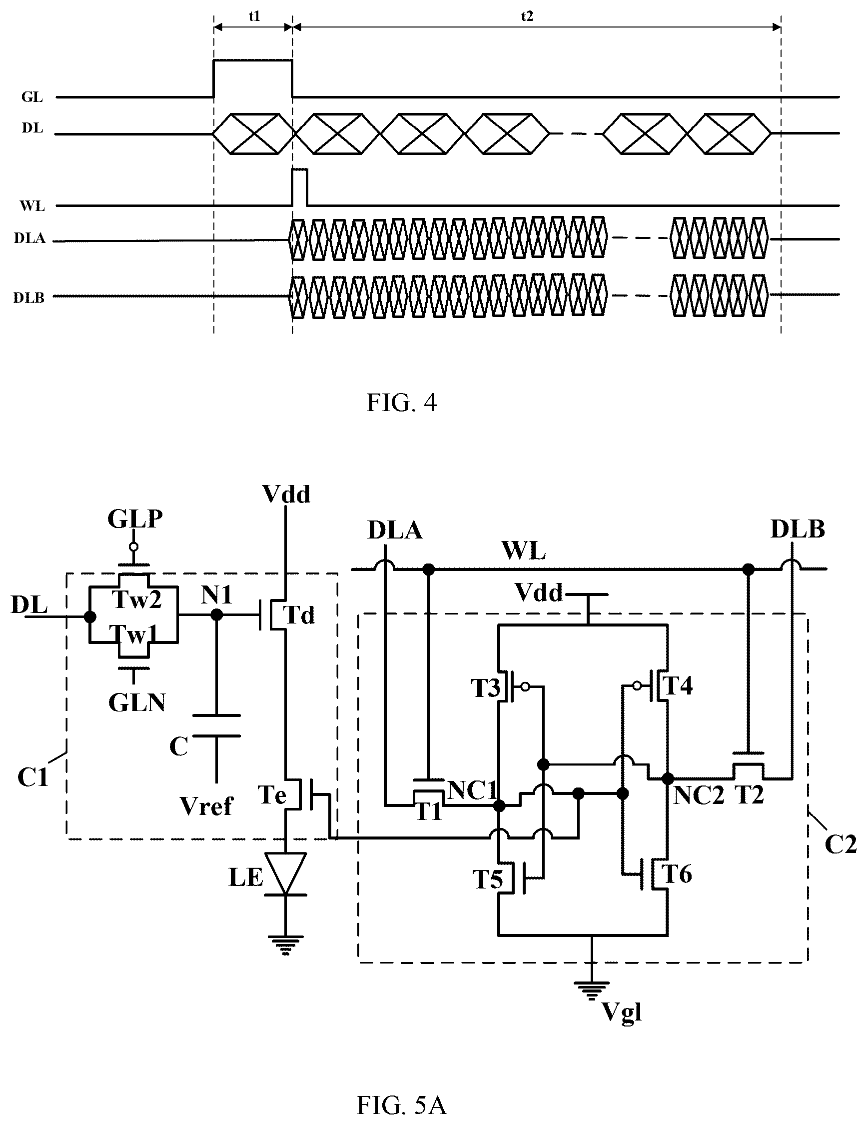 Patent US12586525 Figure 4 – Pixel driving circuit with driving current controlled by digital signals for grayscale control, display device and display method