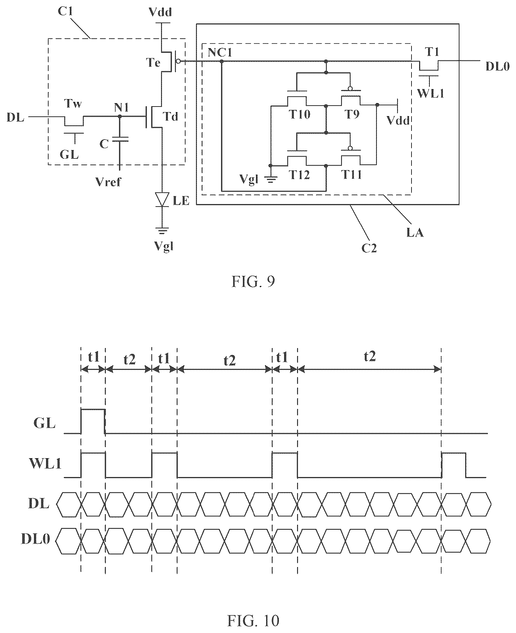 Patent US12586525 Figure 7 – Pixel driving circuit with driving current controlled by digital signals for grayscale control, display device and display method