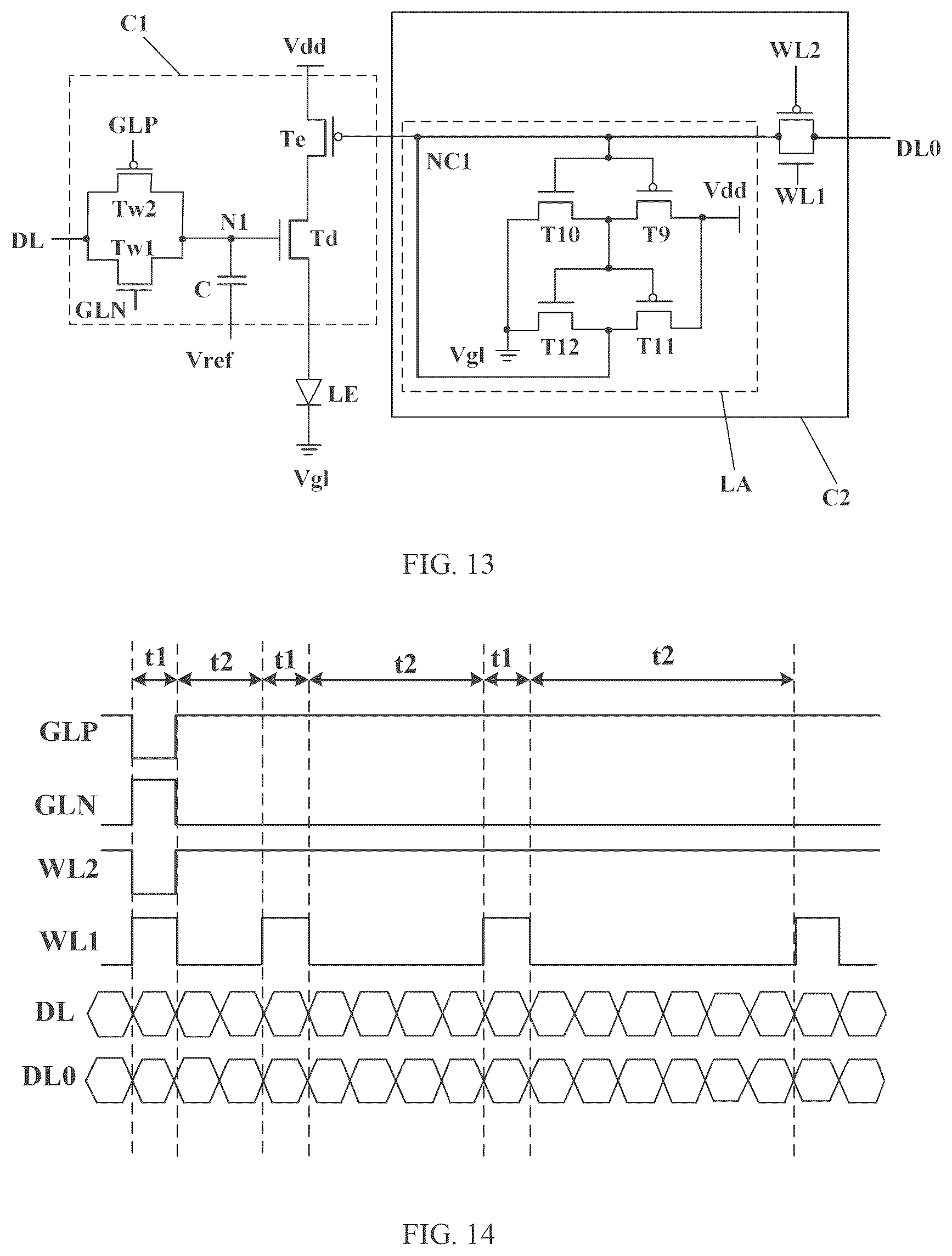 Patent US12586525 Figure 9 – Pixel driving circuit with driving current controlled by digital signals for grayscale control, display device and display method