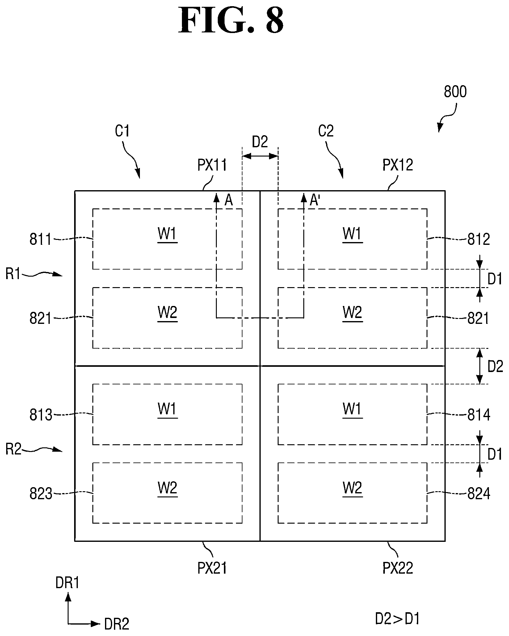 Patent US12586526 Figure 8 – Display device and mobile electronic device including the same