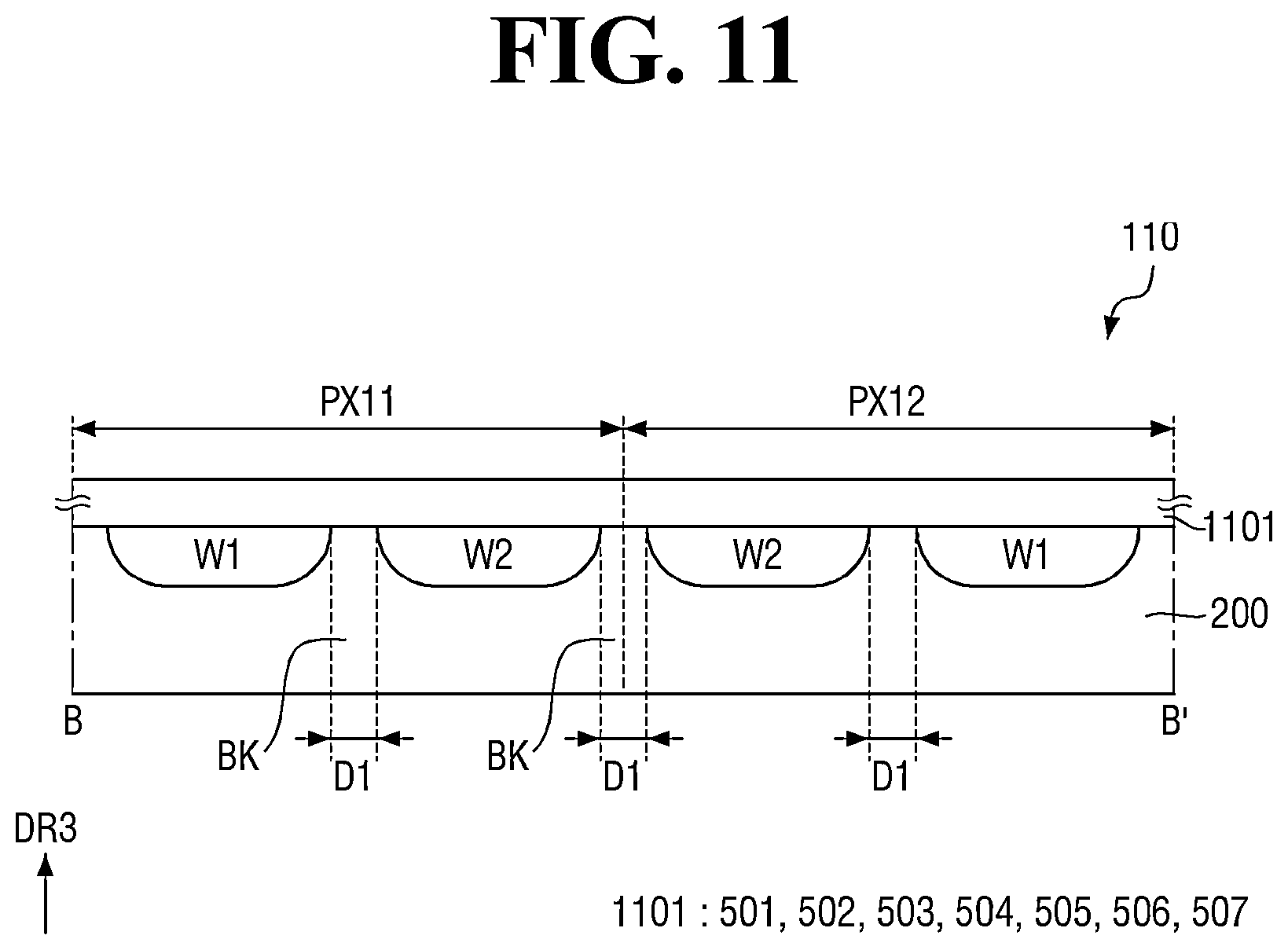 Patent US12586526 Figure 11 – Display device and mobile electronic device including the same