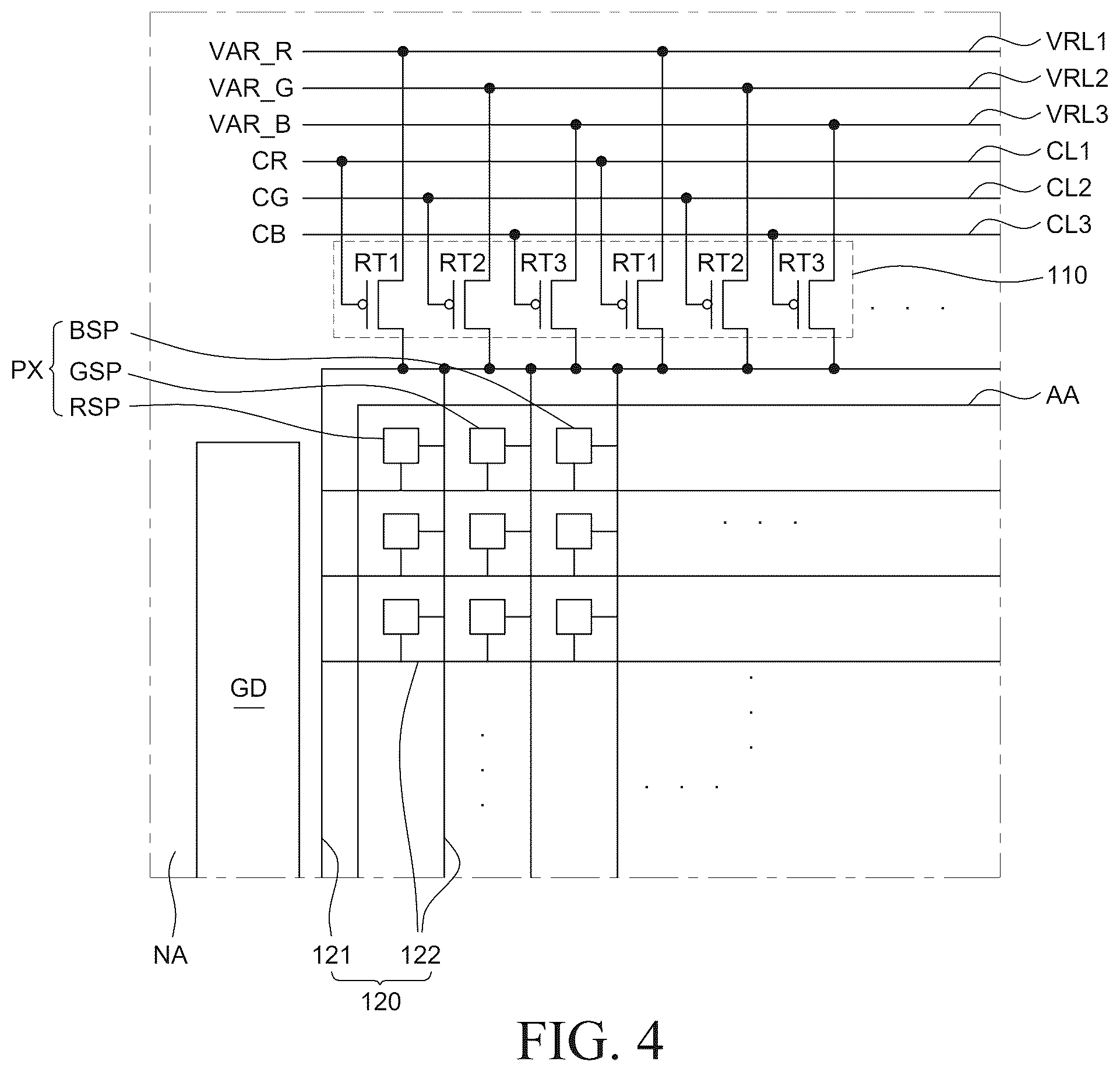 Patent US12586529 Figure 4 – Display apparatus