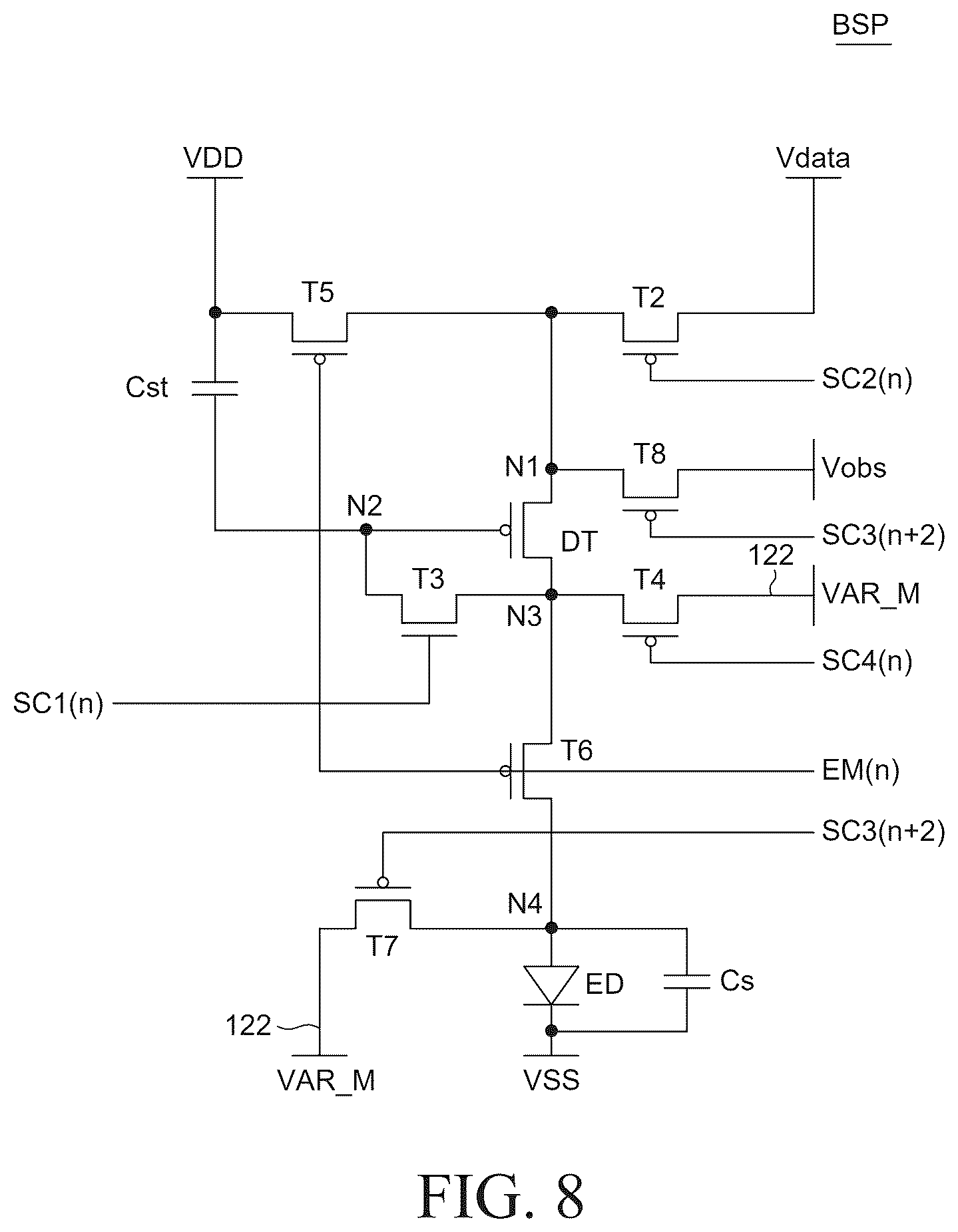 Patent US12586529 Figure 8 – Display apparatus