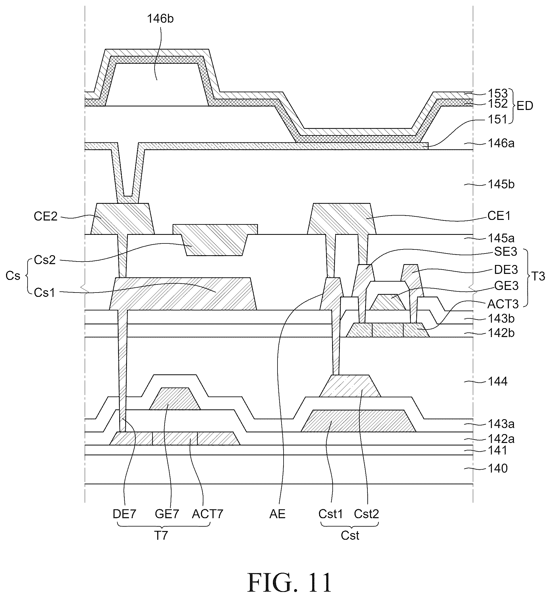 Patent US12586529 Figure 11 – Display apparatus