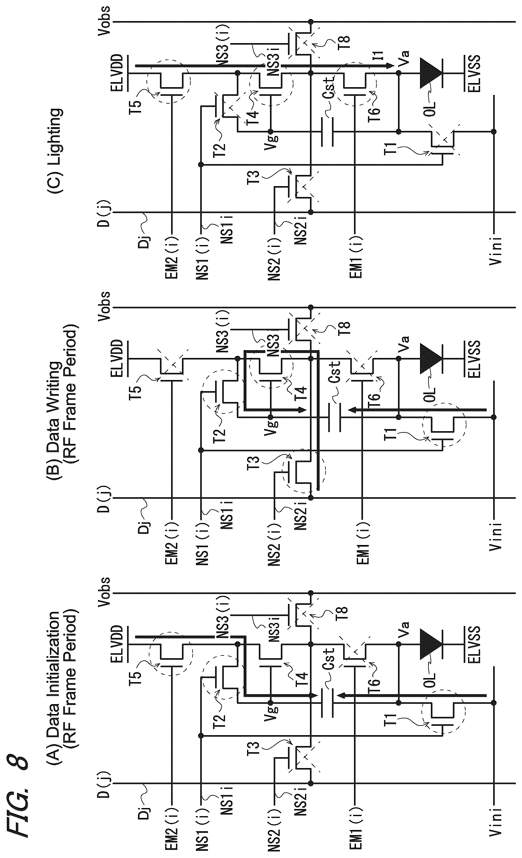 Patent US12586531 Figure 8 – Display device and method for driving same