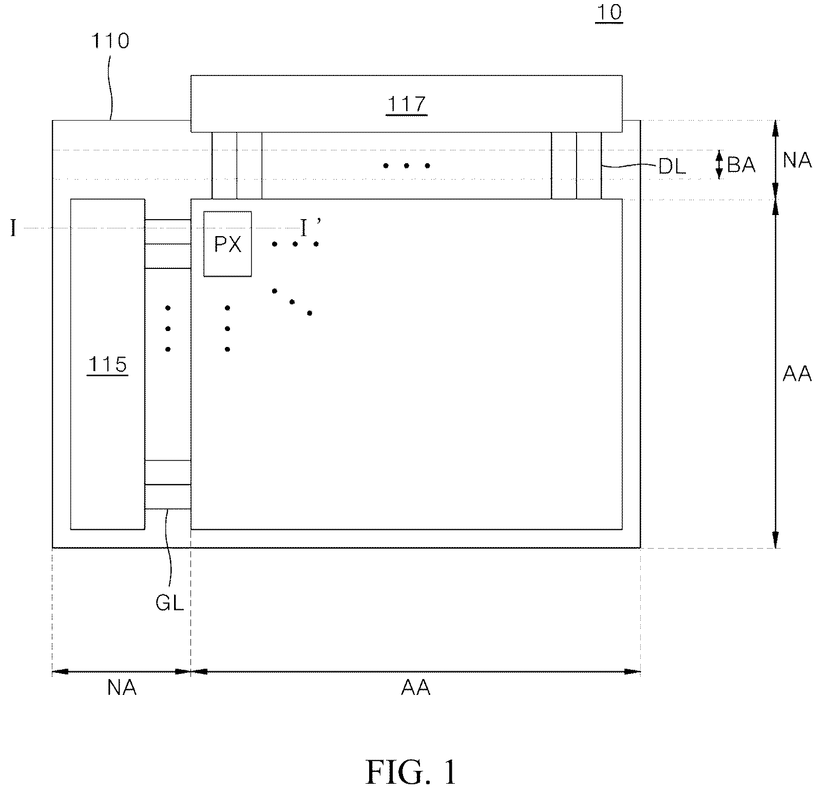Patent US12586532 Figure 1 – Display apparatus