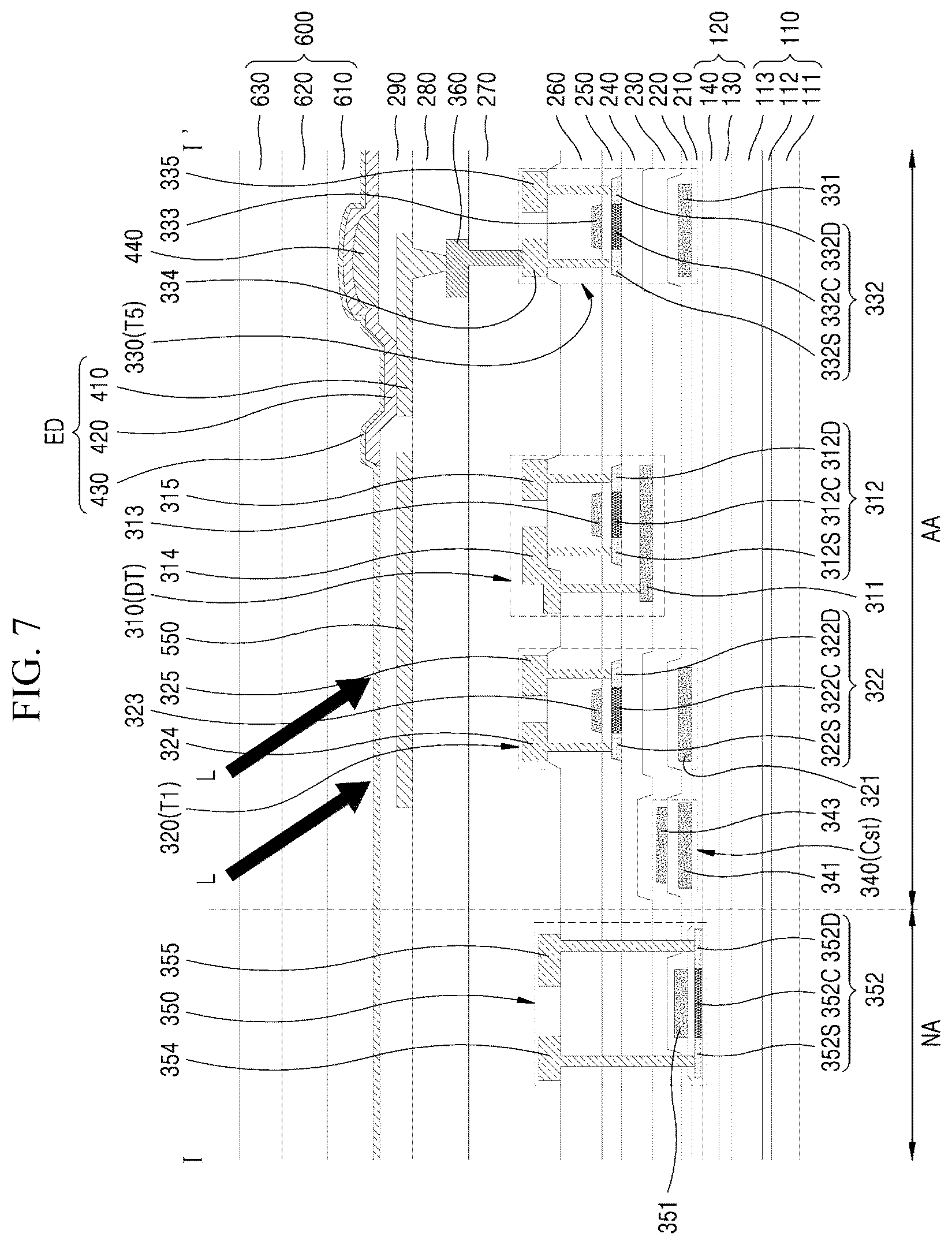 Patent US12586532 Figure 7 – Display apparatus