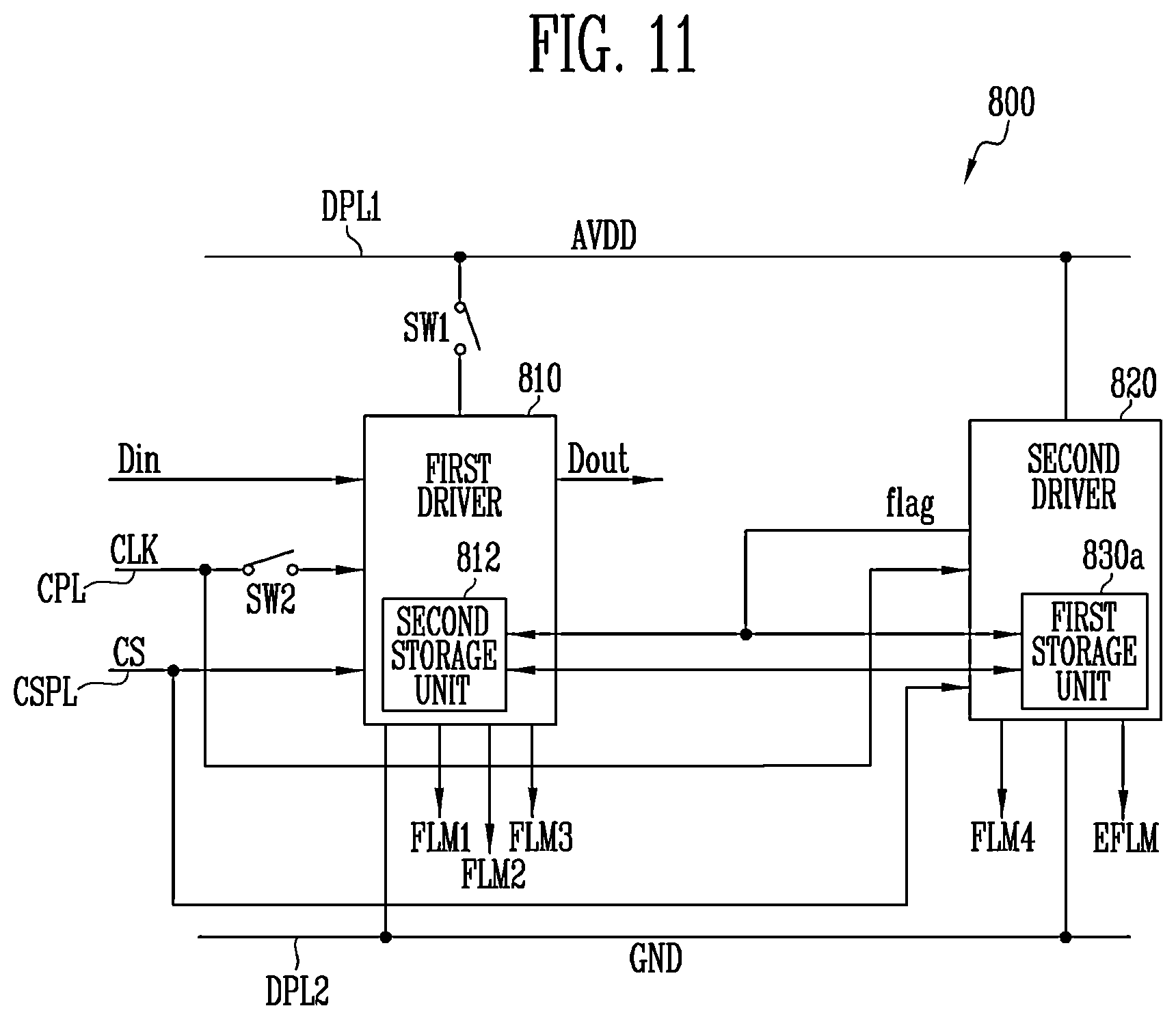 Patent US12586534 Figure 13 – Driving circuit unit, display device including the same, and method of driving the same