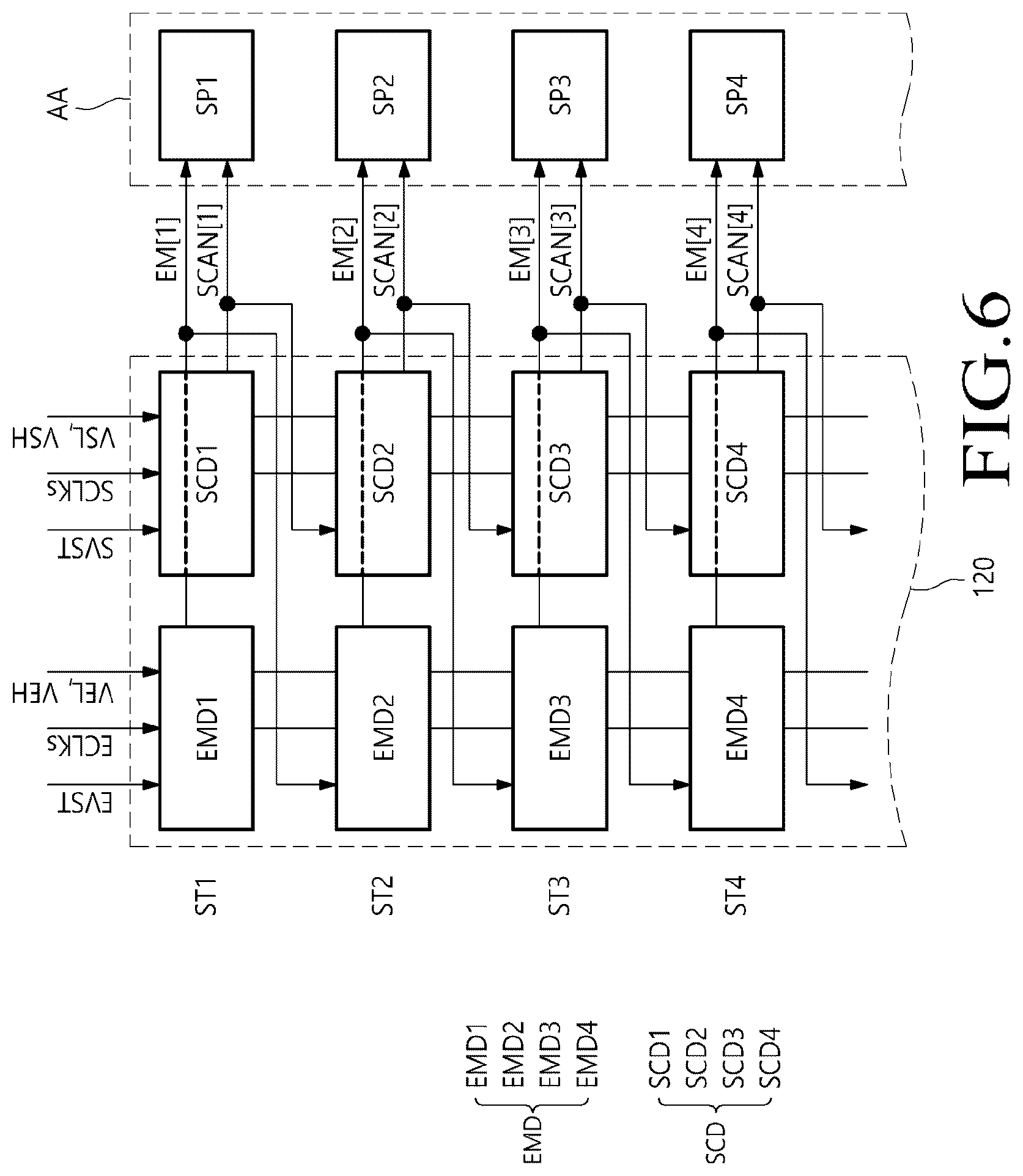 Patent US12586536 Figure 6 – Display device and vehicle system including it