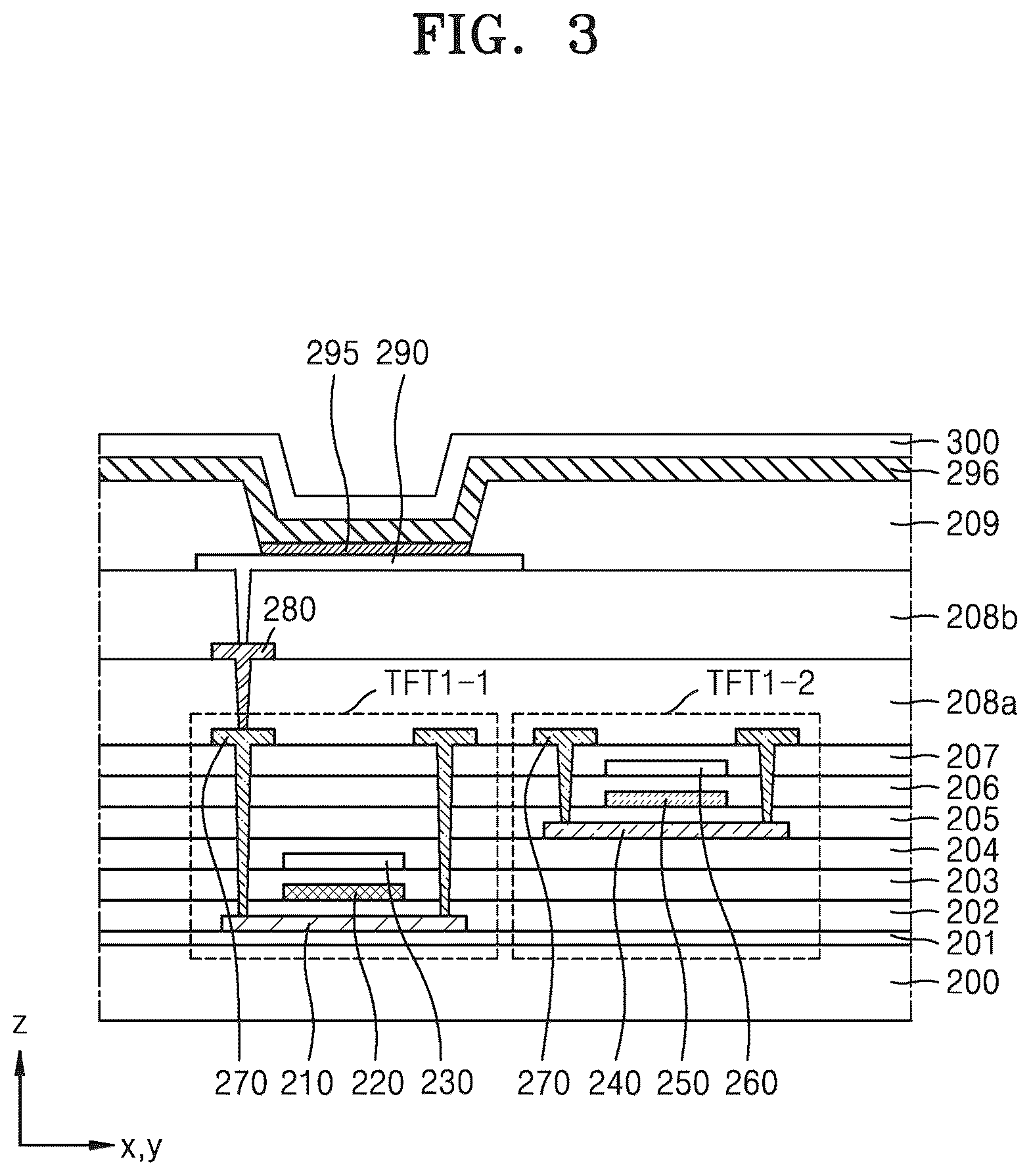 Patent US12586537 Figure 3 – Display apparatus